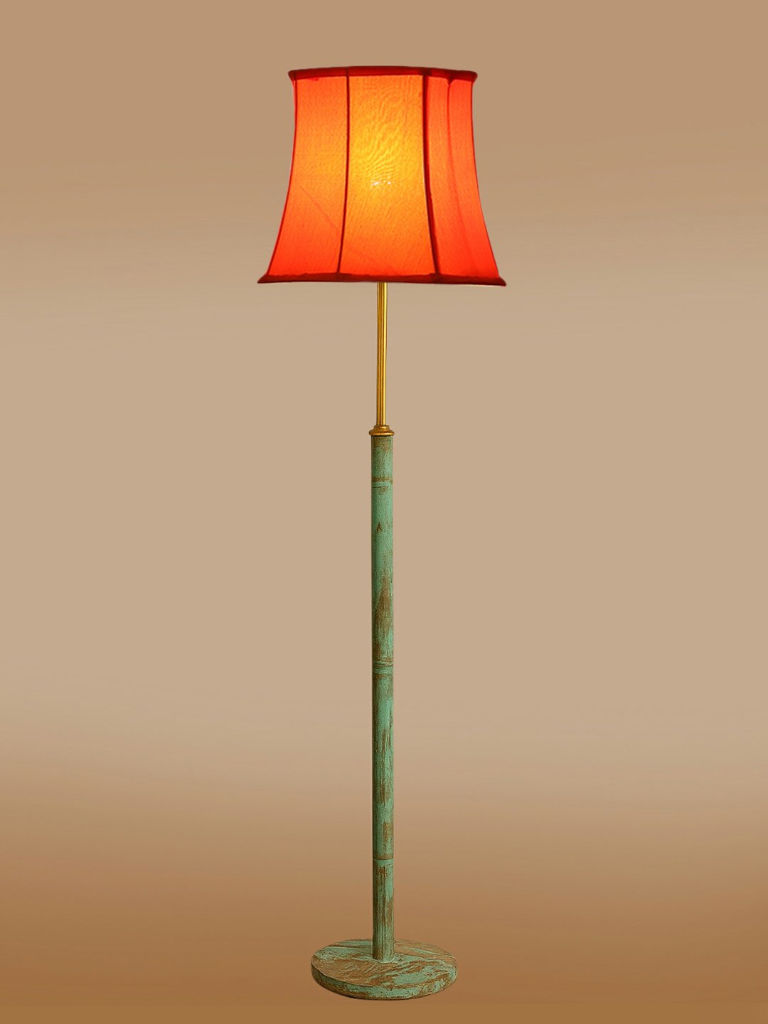 Ambika Home Yellow Shade Premium Floor Lamp for Living Room, Bedroom & Hallway | Decorative Standing Light | E27 Holder Included Bulb - Image 6