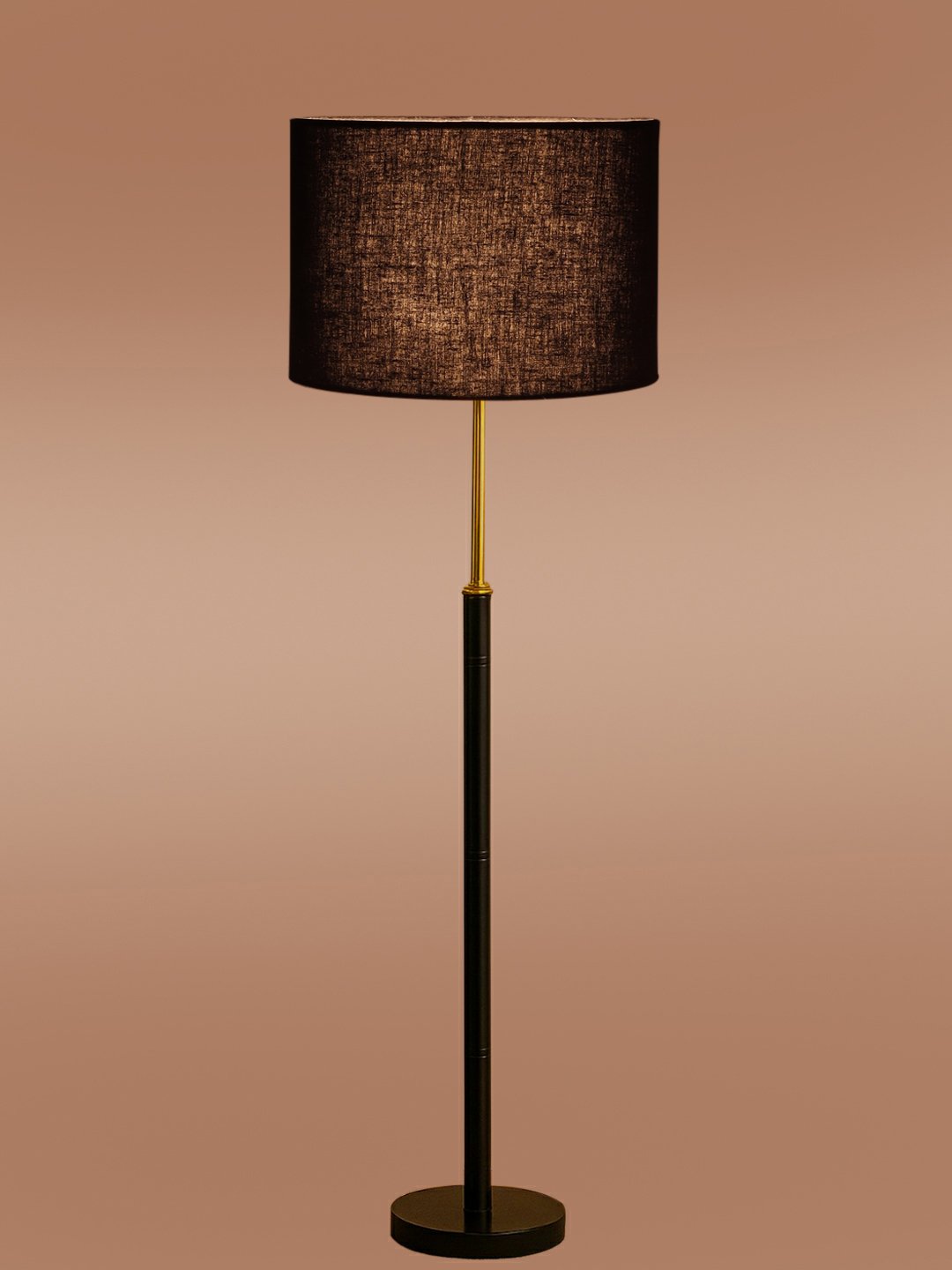 Ambika Home Black Shade Premium Floor Lamp for Living Room, Bedroom & Hallway | Decorative Standing Light | E27 Holder Included Bulb - Image 6