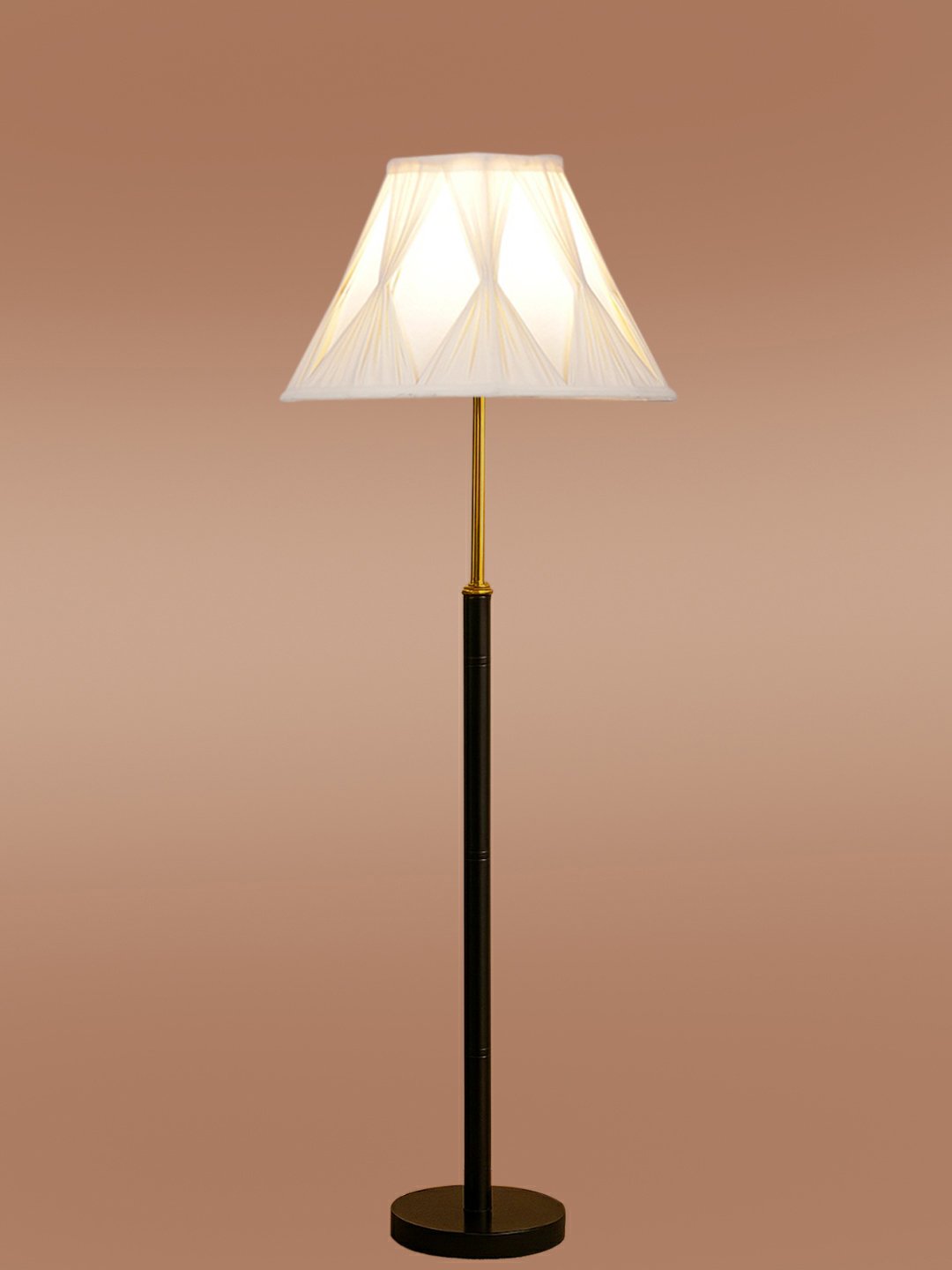 Ambika Home Off-white Shade Premium Floor Lamp for Living Room, Bedroom & Hallway | Decorative Standing Light | E27 Holder Included Bulb - Image 6