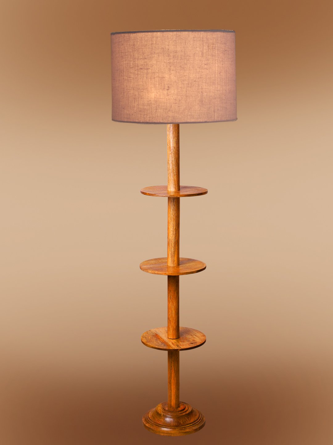 Ambika Home Grey Shade Premium Floor Lamp for Living Room, Bedroom & Hallway | Decorative Standing Light | E27 Holder Included Bulb - Image 6