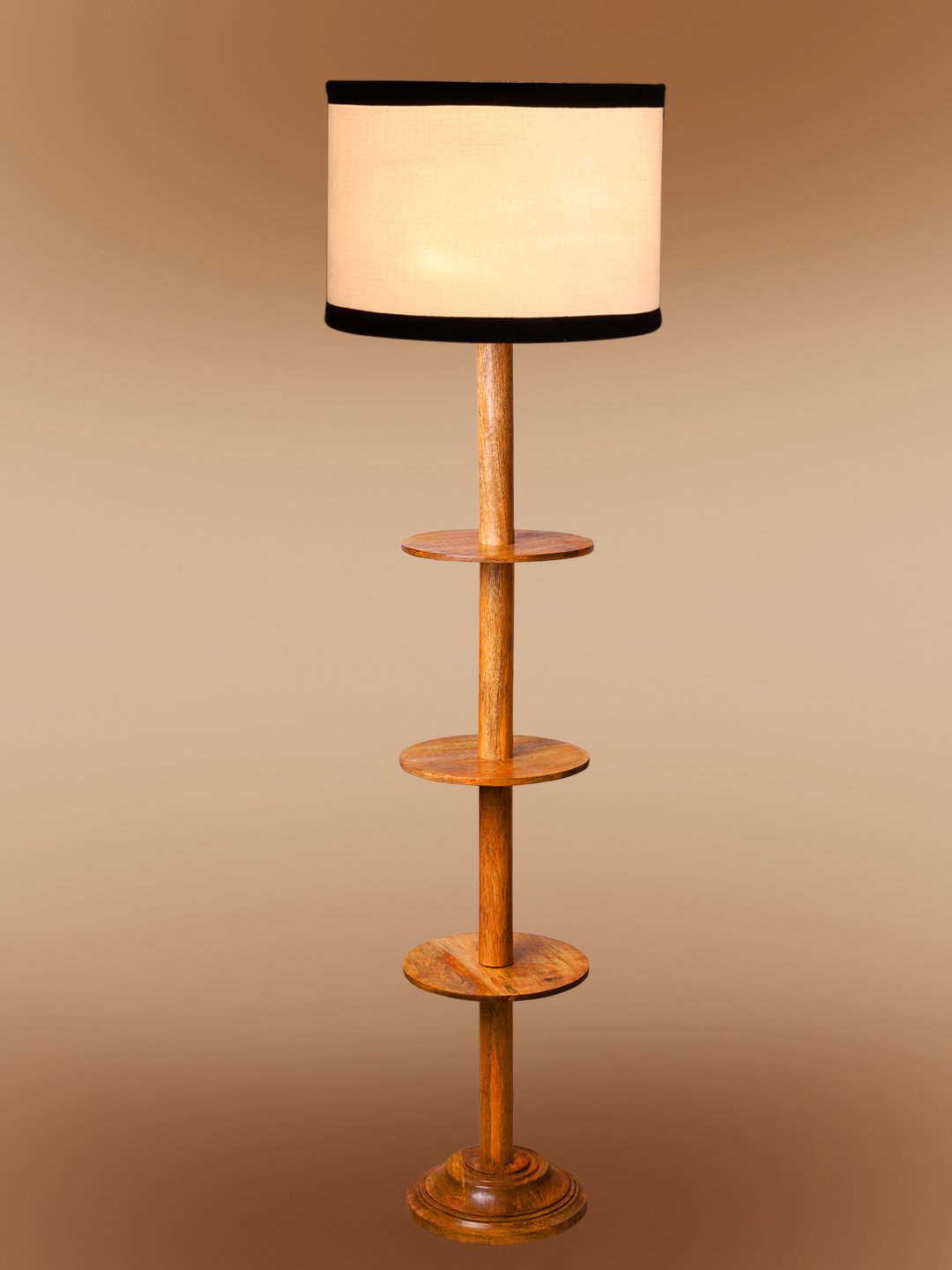 Ambika Home White Shade Premium Floor Lamp for Living Room, Bedroom & Hallway | Decorative Standing Light | E27 Holder Included Bulb - Image 6