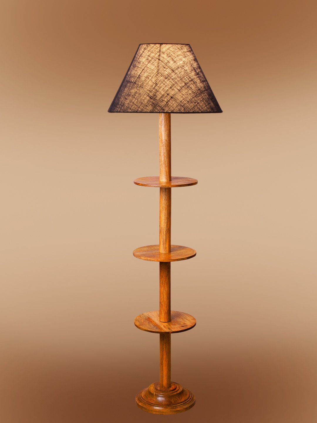 Ambika Home Blue Shade Premium Floor Lamp for Living Room, Bedroom & Hallway | Decorative Standing Light | E27 Holder Included Bulb - Image 6