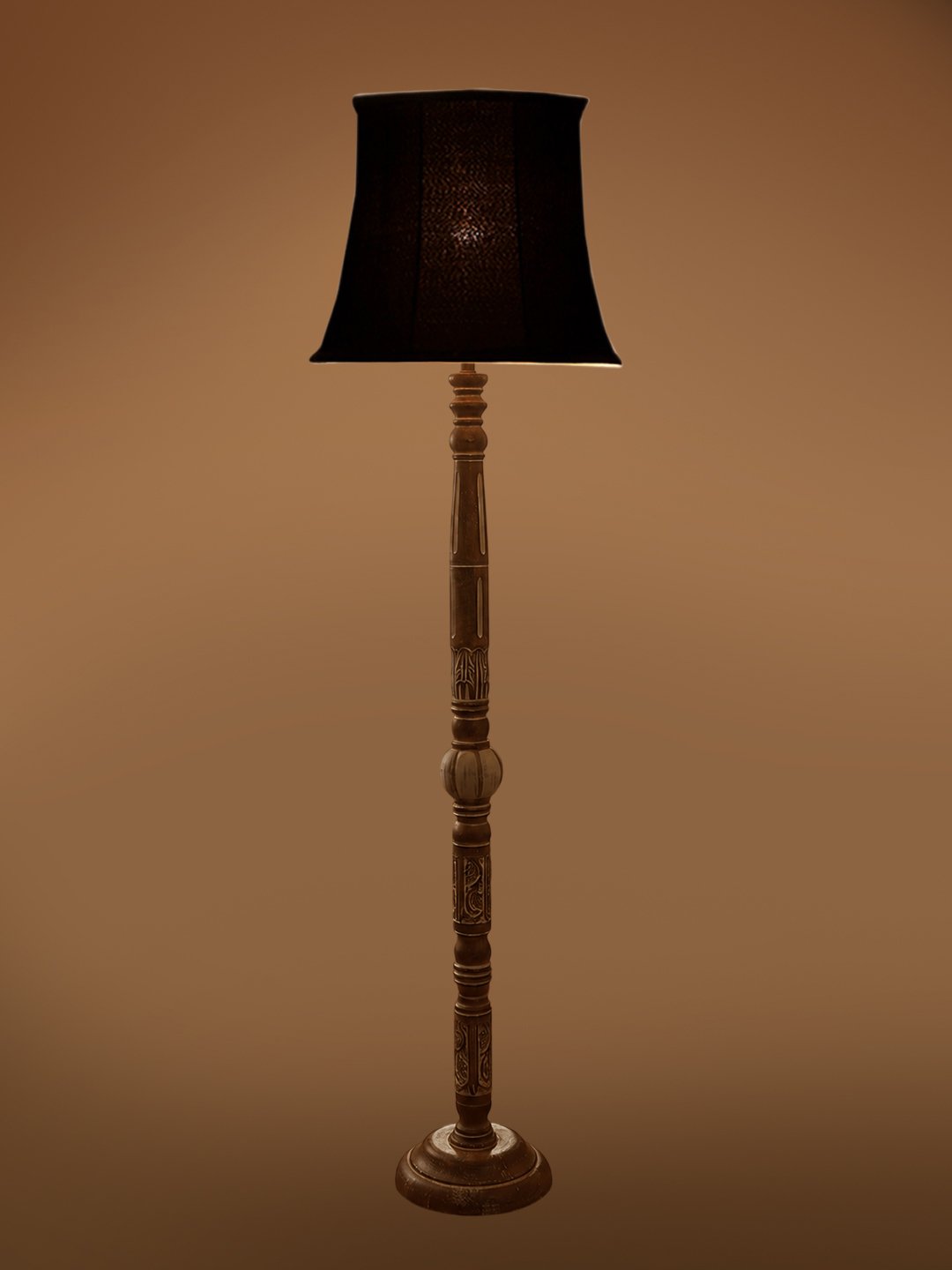Ambika Home Velvet Glow White Brushed Floor Lamp | Premium Living Room, Bedroom & Hallway Lighting | E27 Holder & Bulb Included - Image 7