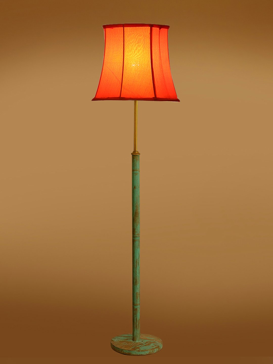 Ambika Home Yellow Shade Premium Floor Lamp for Living Room, Bedroom & Hallway | Decorative Standing Light | E27 Holder Included Bulb - Image 7