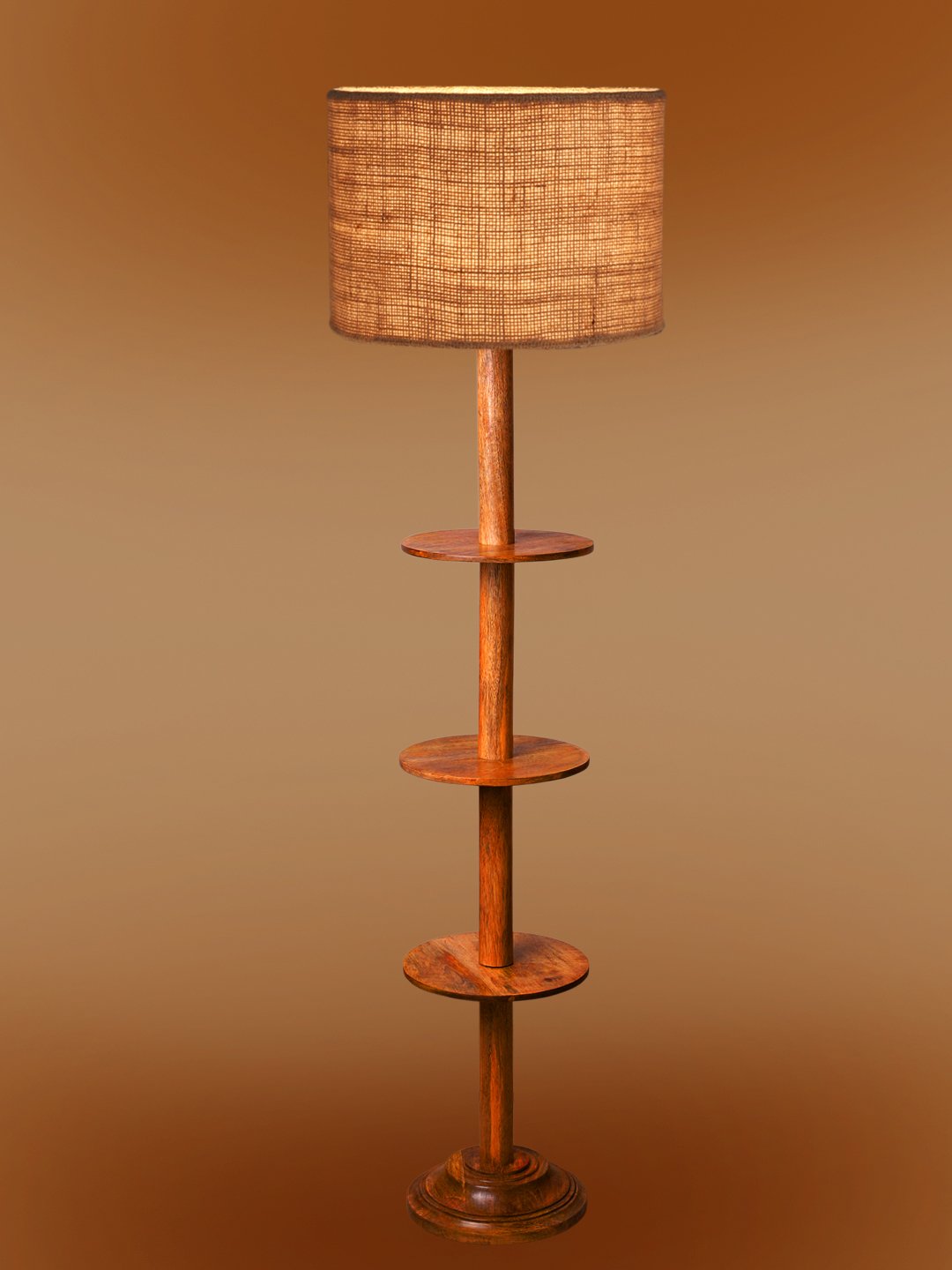Ambika Home Beige Shade Premium Floor Lamp for Living Room, Bedroom & Hallway | Decorative Standing Light | E27 Holder Included Bulb - Image 7