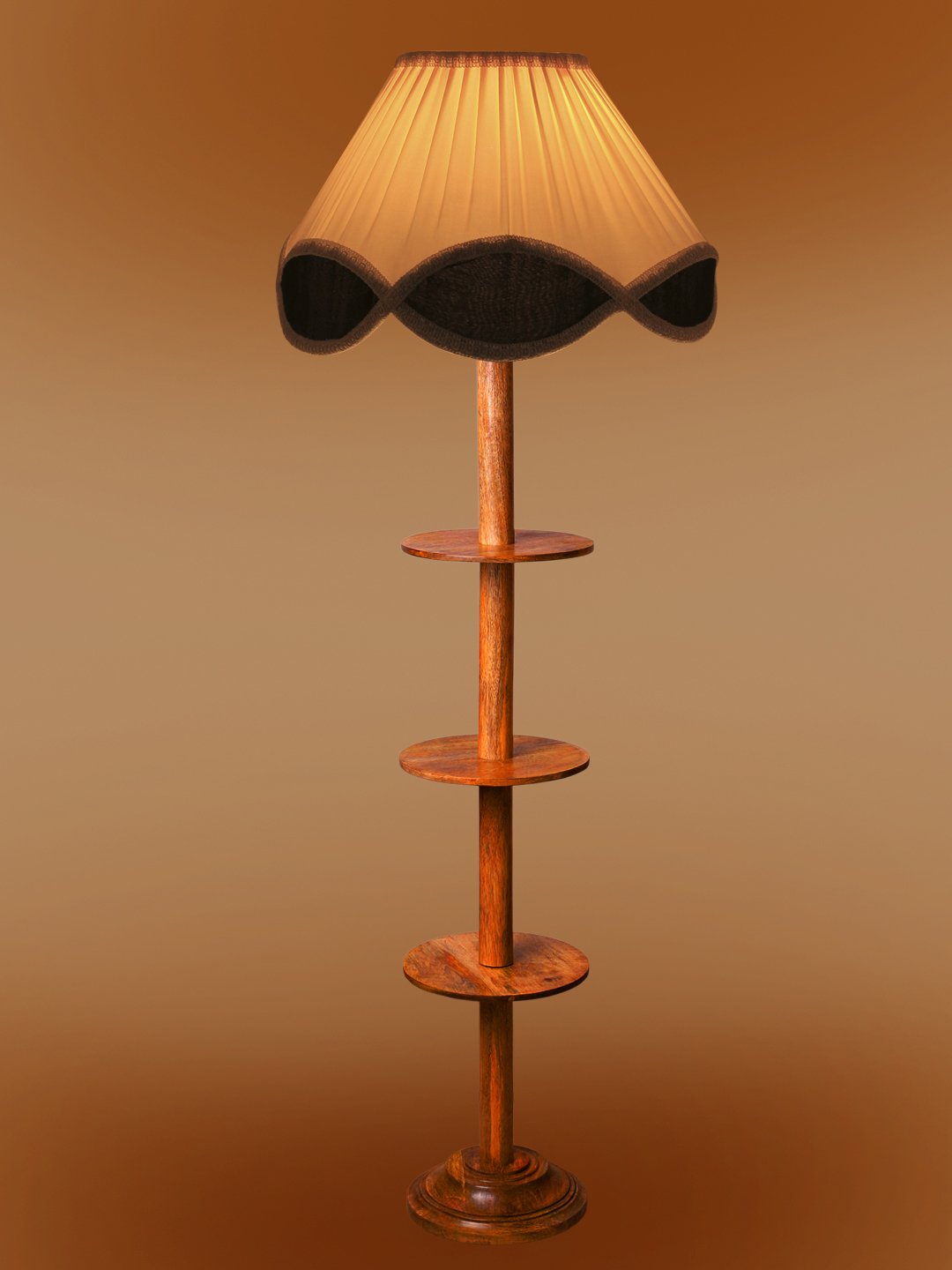 Ambika Home Multi Shade Premium Floor Lamp for Living Room, Bedroom & Hallway | Decorative Standing Light | E27 Holder Included Bulb - Image 7