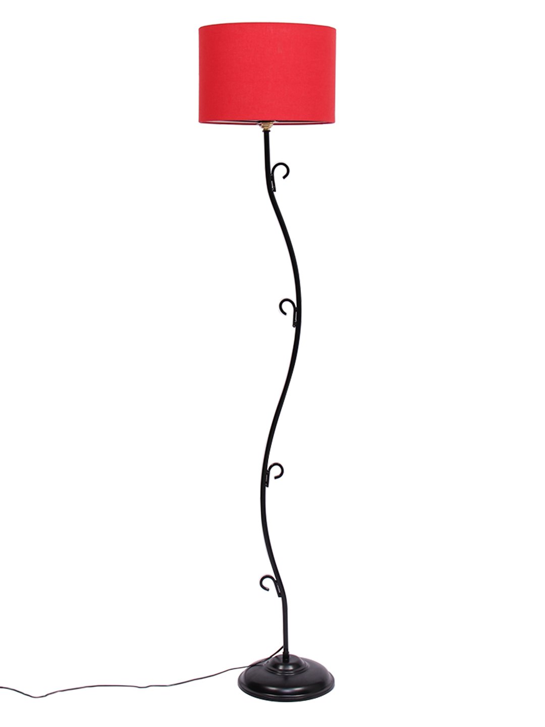 Ambika Home Signature One Series 130 – Red Premium Powder Coated Iron Floor Lamp for Luxury Living Rooms | E27 Holder Included Bulb - Image 3