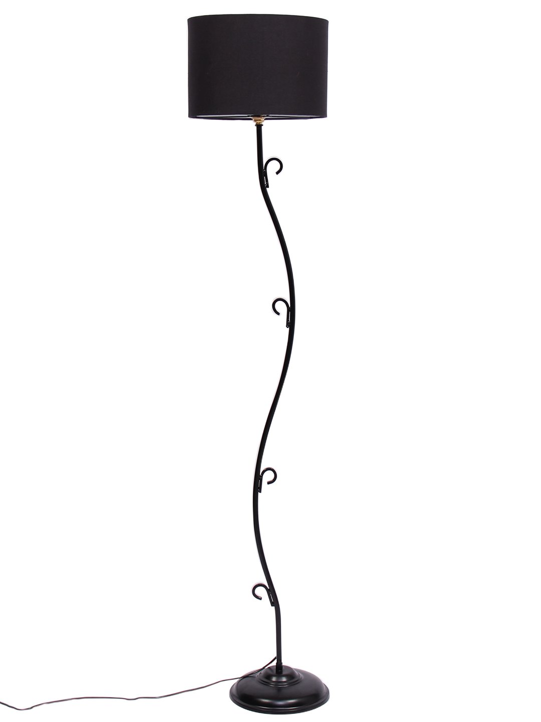 Ambika Home Zenith Series 129 – Black Premium Powder Coated Iron Floor Lamp for Luxury Living Rooms | E27 Holder Included Bulb - Image 4