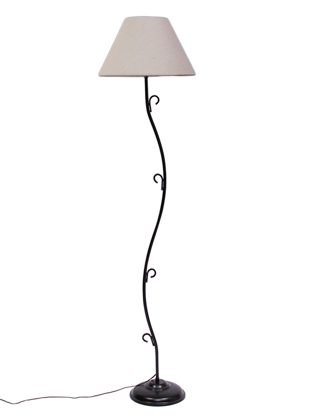 Ambika Home Majestic Series 151 – White Premium Powder Coated Iron Floor Lamp for Luxury Living Rooms | E27 Holder Included Bulb - Image 4