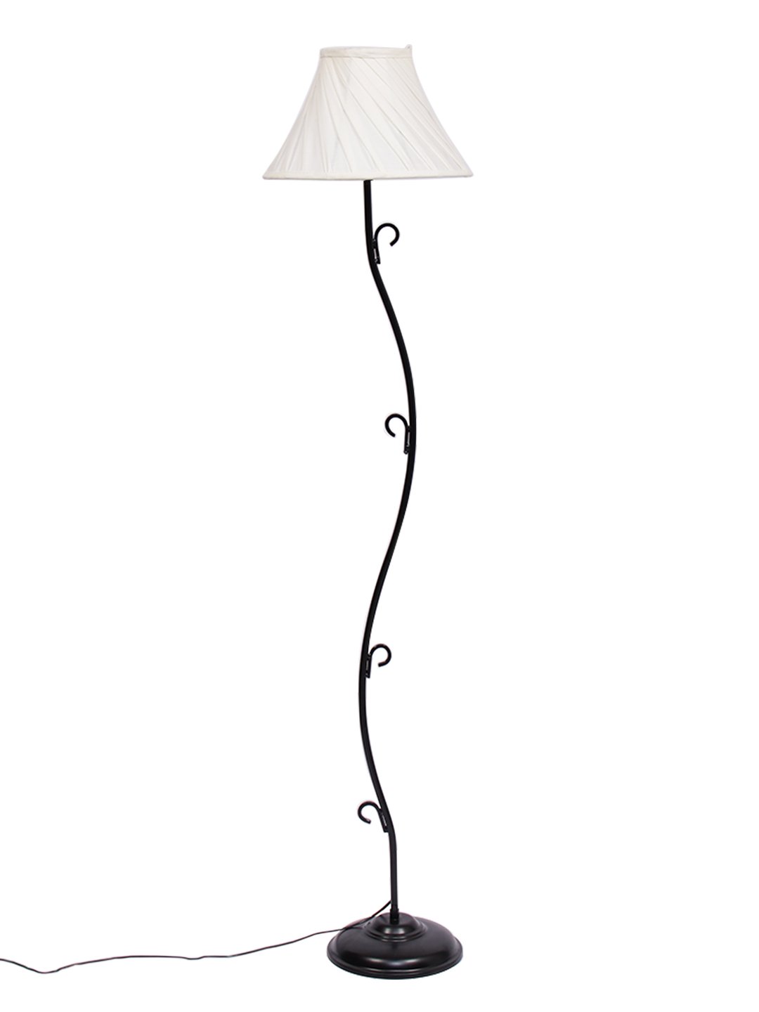 Ambika Home Zenith Series 164 – Off White Premium Powder Coated Iron Floor Lamp for Luxury Living Rooms | E27 Holder Included Bulb - Image 4