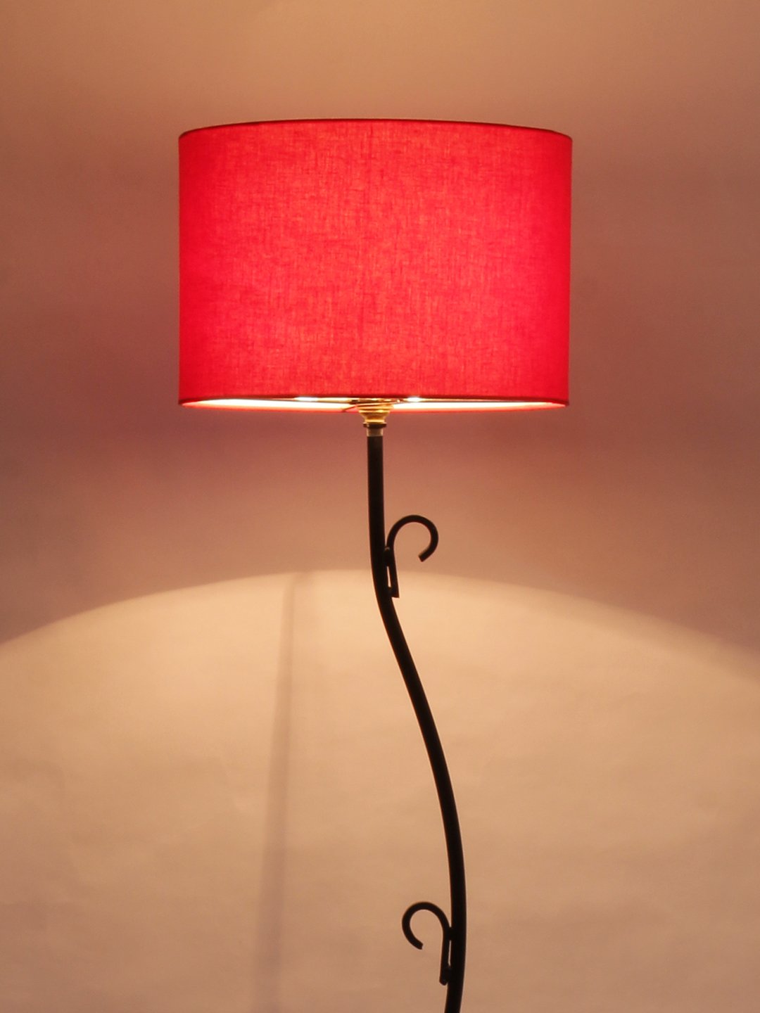Ambika Home Signature One Series 130 – Red Premium Powder Coated Iron Floor Lamp for Luxury Living Rooms | E27 Holder Included Bulb - Image 5