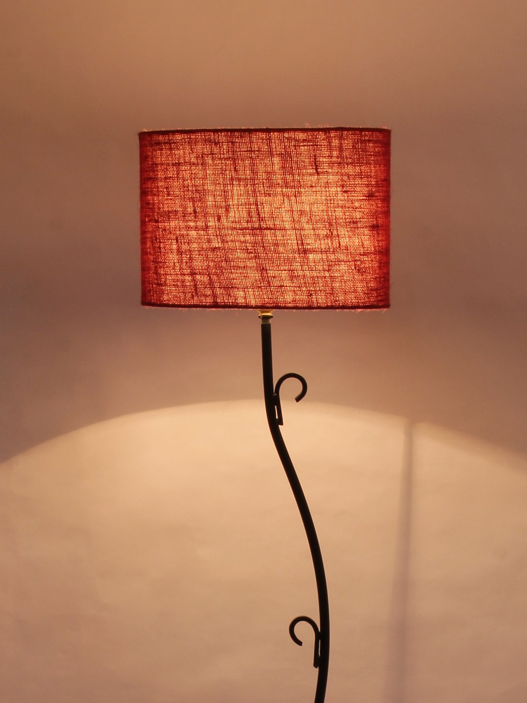 Ambika Home Vista Luxe Series 138 – Maroon Premium Powder Coated Iron Floor Lamp for Luxury Living Rooms | E27 Holder Included Bulb - Image 5