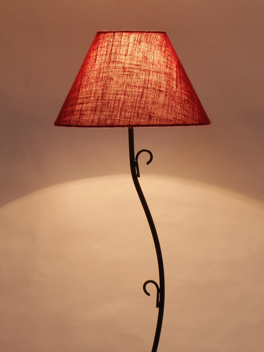 Ambika Home Verona Series 153 – Maroon Premium Powder Coated Iron Floor Lamp for Luxury Living Rooms | E27 Holder Included Bulb - Image 5