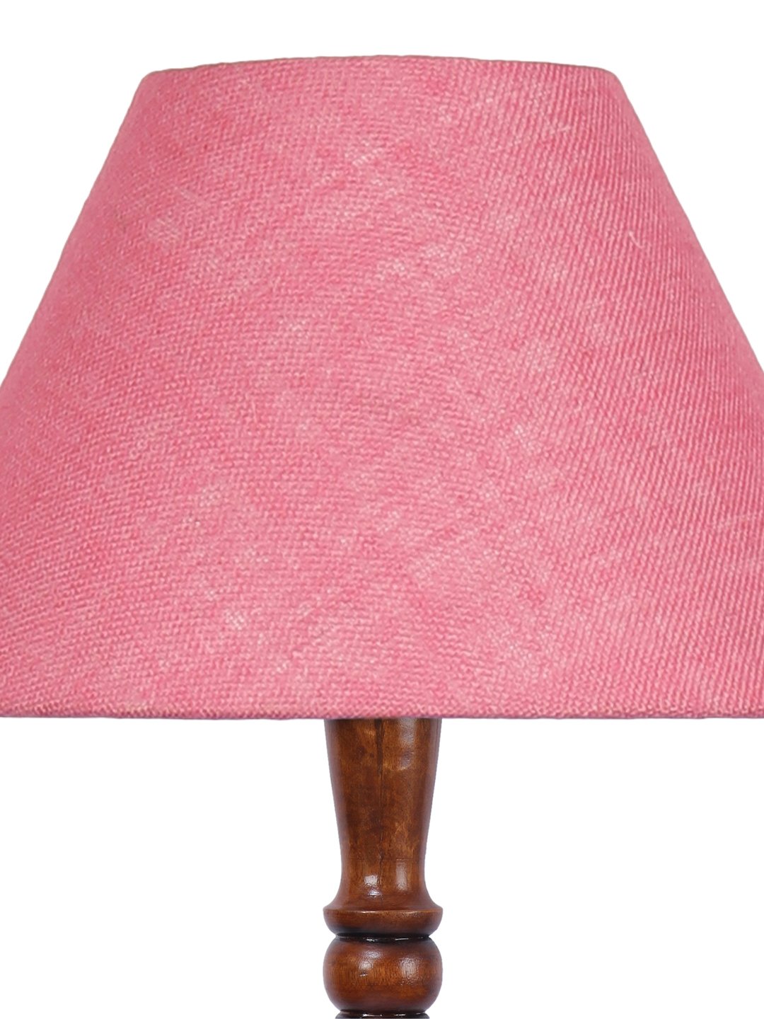 Ambika Home Conical Elegant Pink Jute Handcrafted Wooden Floor Lamp for Bedroom & Living Room | Handcrafted Wood Floor Lamp with Pink Jute Shade for Living Room, Bedroom & Home Decor - Image 7