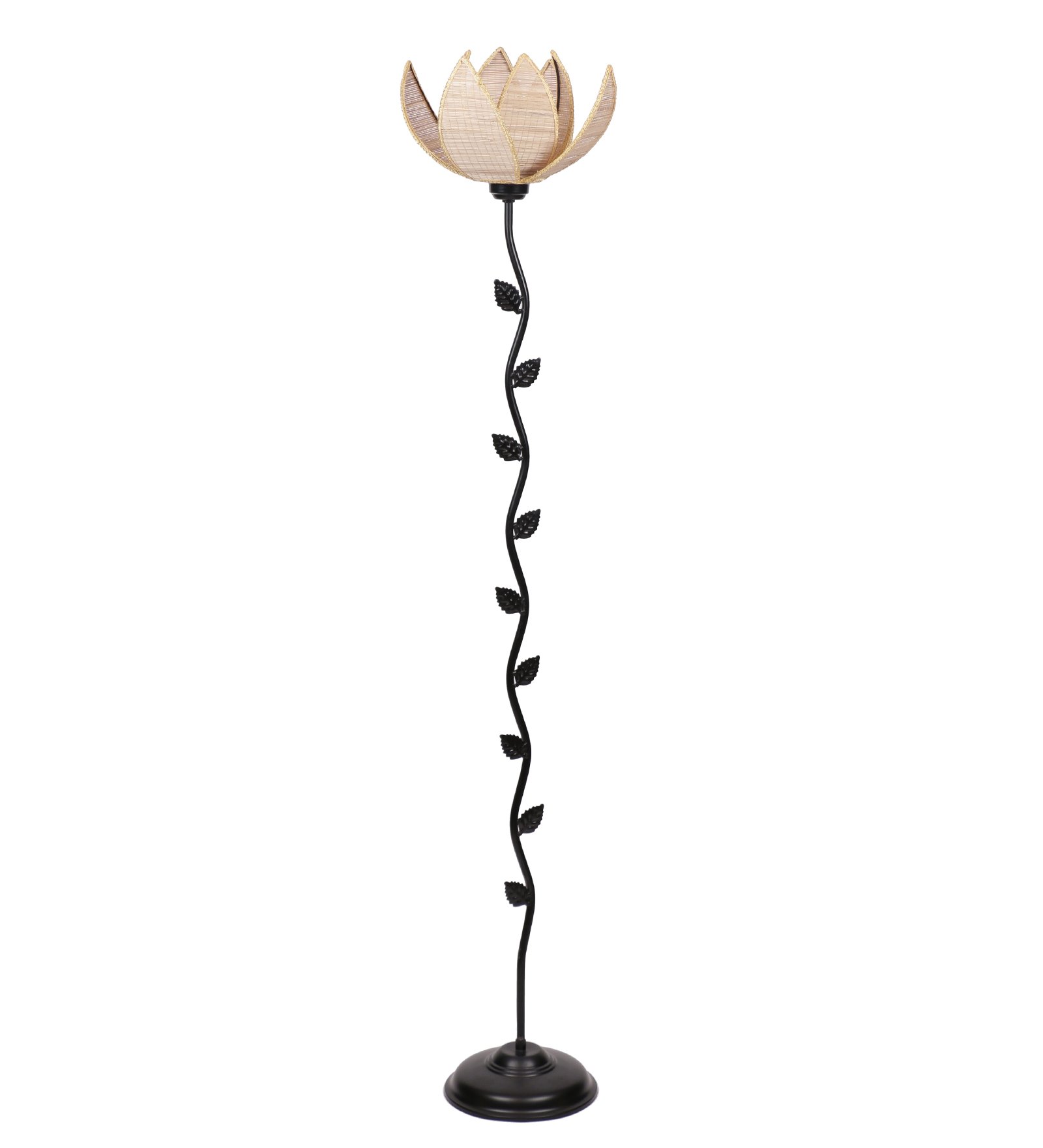 Ambika Home Bamboo Rose Leaf Floor Lamp | Premium Floor Lamp for Living Room, Bedroom, Hallway, Hotel & Guest Room Decor - Image 5