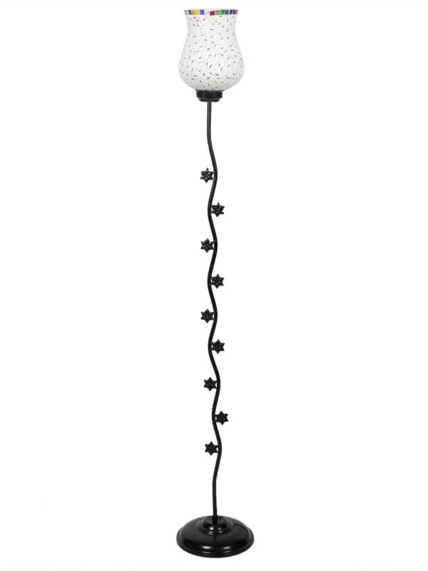 Ambika Home Valencia Luxe Multi Shade Premium Iron Floor Lamp with Iron Base & Powder Coated Finish | E27 Holder Included Bulb - Image 8