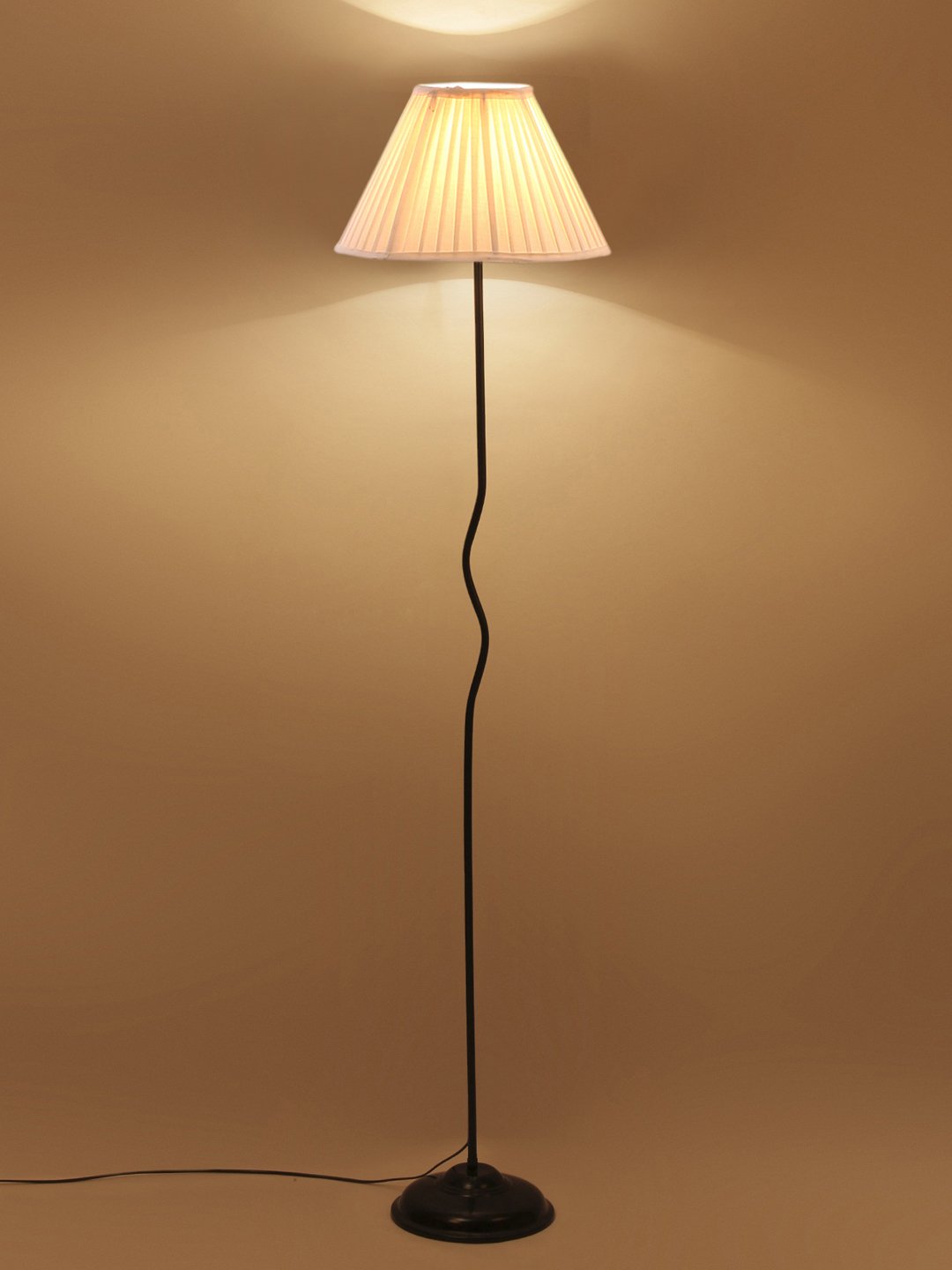 Ambika Home Ambience Pro Series 31 – off-white Premium Powder Coated Iron Floor Lamp for Luxury Living Rooms | E27 Holder Included Bulb - Image 4
