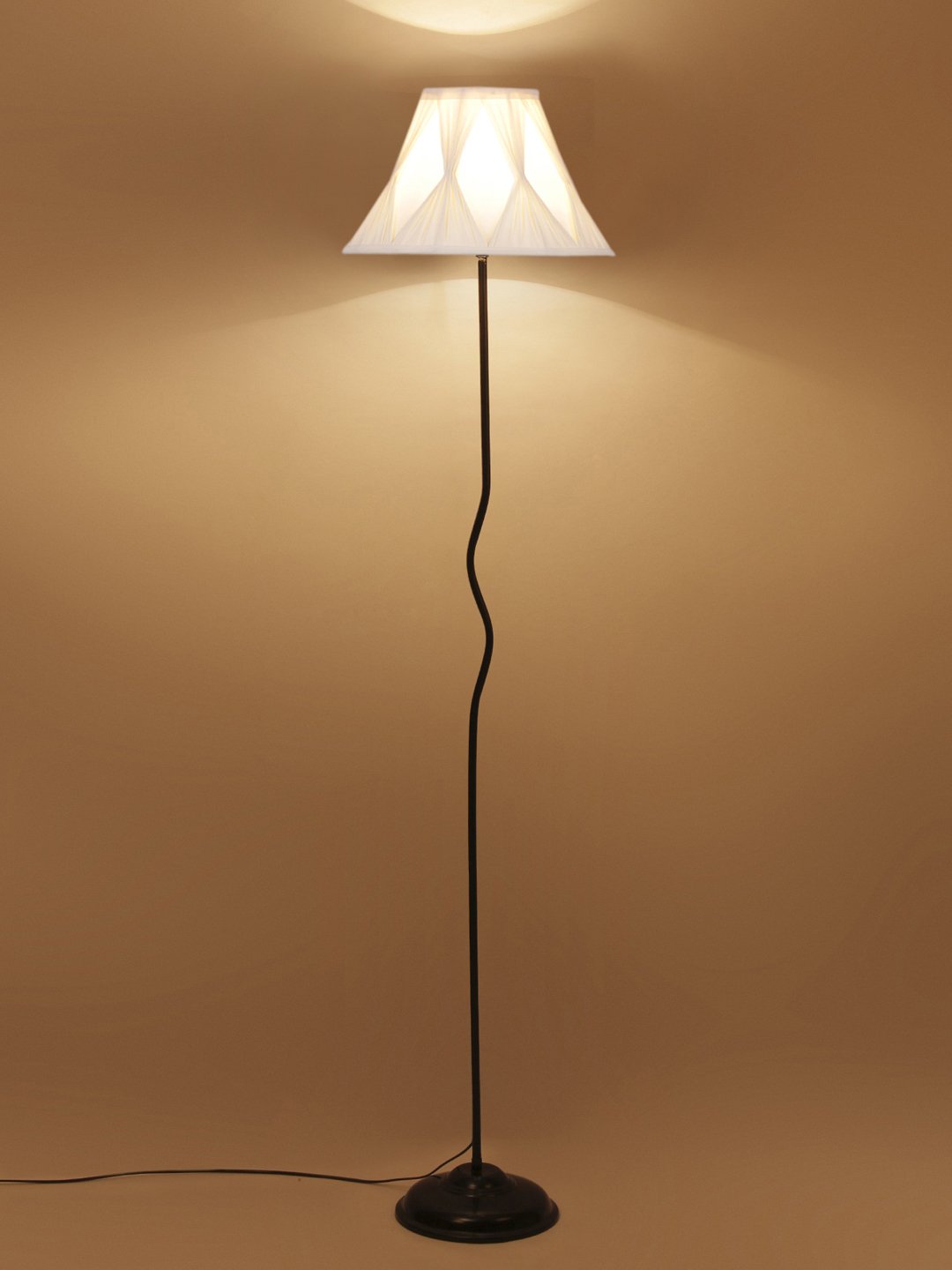 Ambika Home Estate Series 32 – off-white Premium Powder Coated Iron Floor Lamp for Luxury Living Rooms | E27 Holder Included Bulb - Image 4