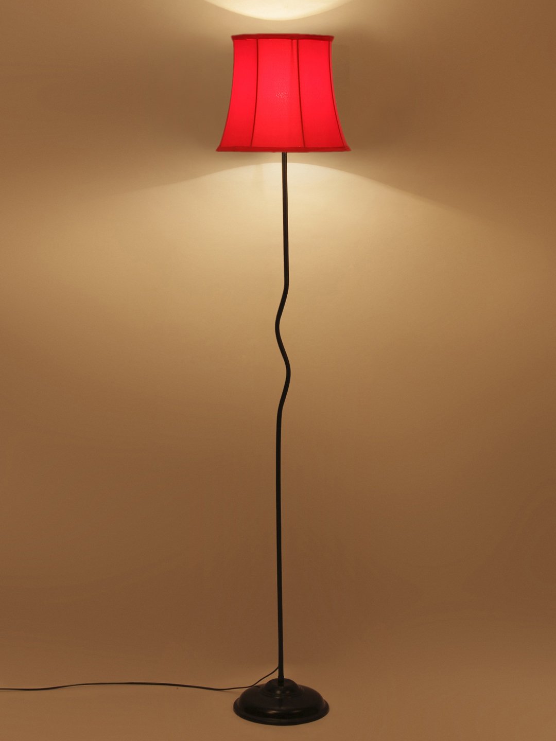 Ambika Home Celeste Series 5 – Red Premium Powder Coated Iron Floor Lamp for Luxury Living Rooms | E27 Holder Included Bulb - Image 4