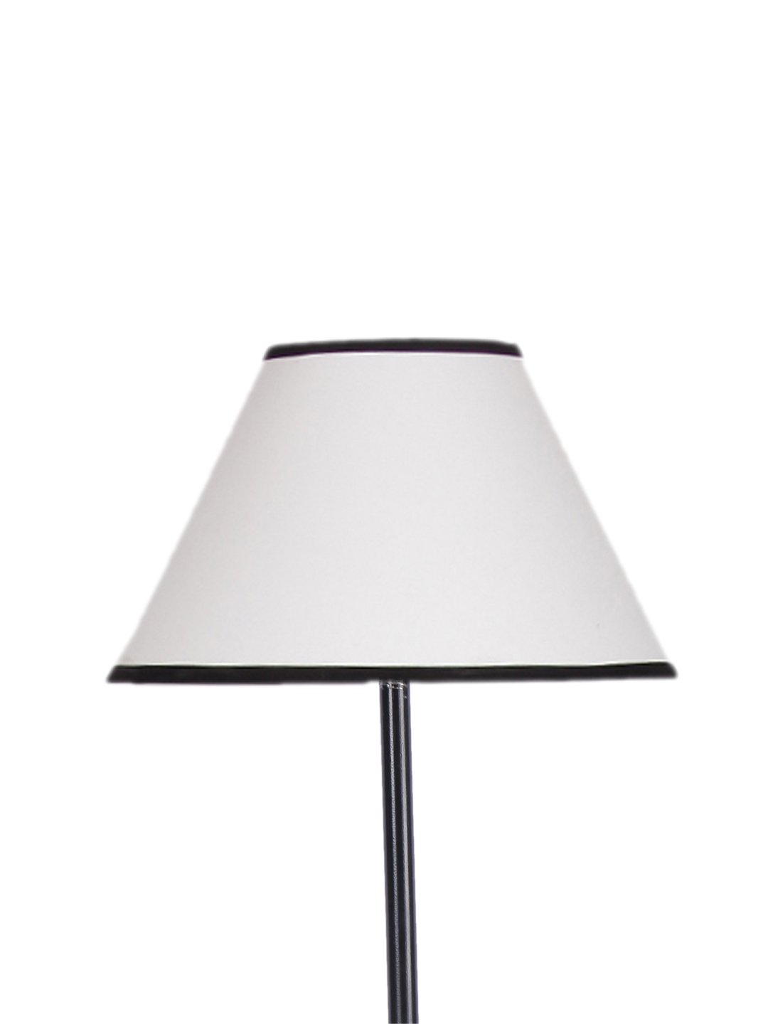 Ambika Home Urban Luxe Series 21 – White & black Premium Powder Coated Iron Floor Lamp for Luxury Living Rooms | E27 Holder Included Bulb - Image 5