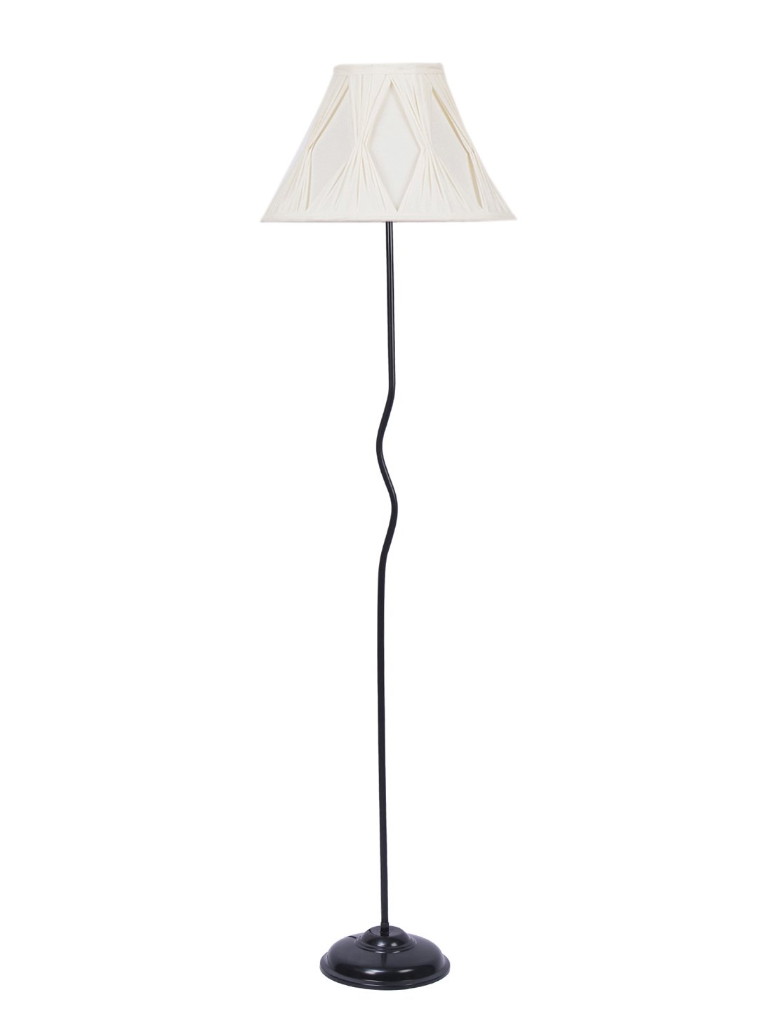 Ambika Home Estate Series 32 – off-white Premium Powder Coated Iron Floor Lamp for Luxury Living Rooms | E27 Holder Included Bulb - Image 6
