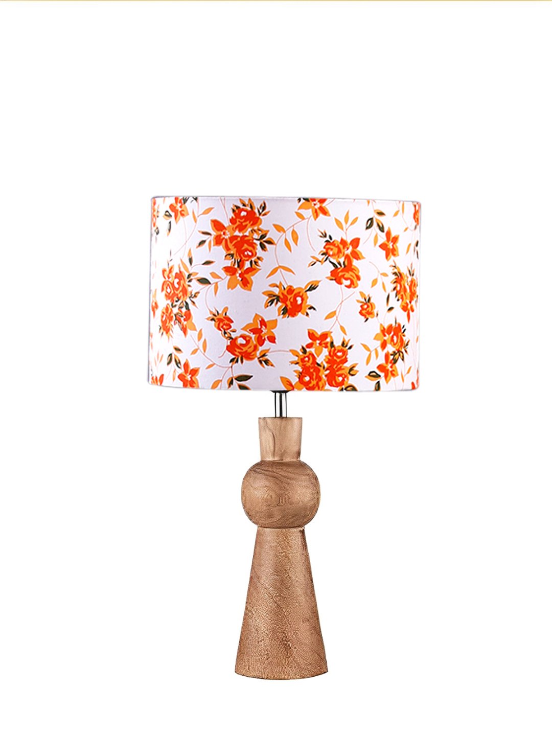 Ambika Home Multicolor cotton Rocket Table Lamp with Wooden Base | Decorative Bedside Lamp for Bedroom, Living Room, Hall, Hotel, Café, Restaurant, Office & Study Room | E27 Compatible - Image 3