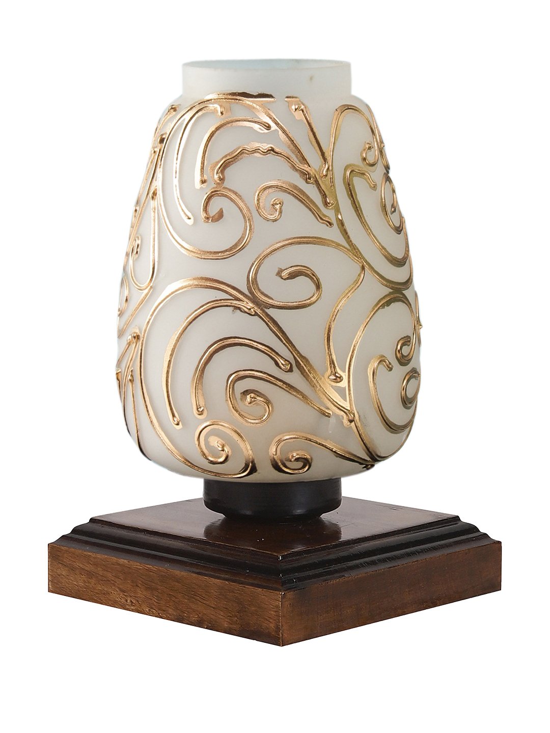 Ambika Home Bohemia Mosaic Multicolor Mosaic Glass Table Lamp with Wooden Base | Premium Bedside Lamp for Bedroom, Living Room, Hall, Hotel, Café, Restaurant & Office | E27 Compatible - Image 4