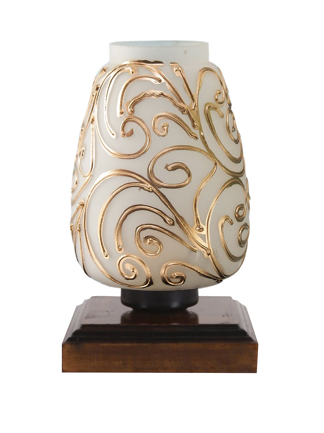 Ambika Home Bohemia Mosaic Multicolor Mosaic Glass Table Lamp with Wooden Base | Premium Bedside Lamp for Bedroom, Living Room, Hall, Hotel, Café, Restaurant & Office | E27 Compatible - Image 6