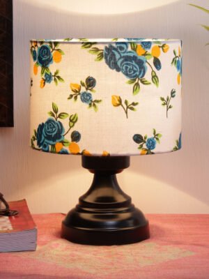 Ambika Home Elara Collection Multicolor Gola Table Lamp with Iron Base Powder Coated | Premium Decorative Bedside Lamp for Bedroom, Living Room, Hall, Hotel, CafÃ©, Restaurant & Office | E27 Compatible