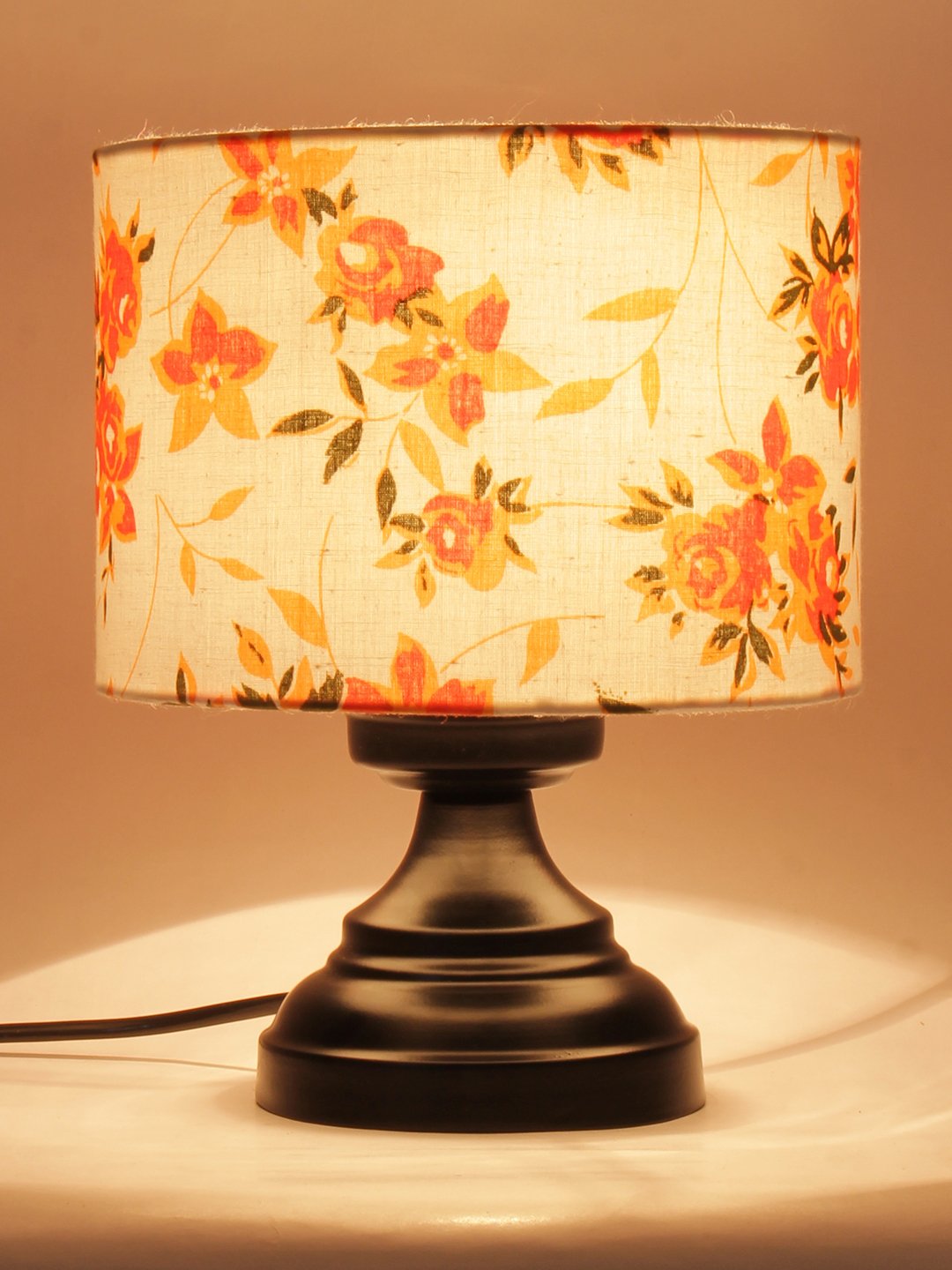 Ambika Home Solara Collection Multicolor Gola Table Lamp with Iron Base Powder Coated | Premium Decorative Bedside Lamp for Bedroom, Living Room, Hall, Hotel, Café, Restaurant & Office | E27 Compatible - Image 7