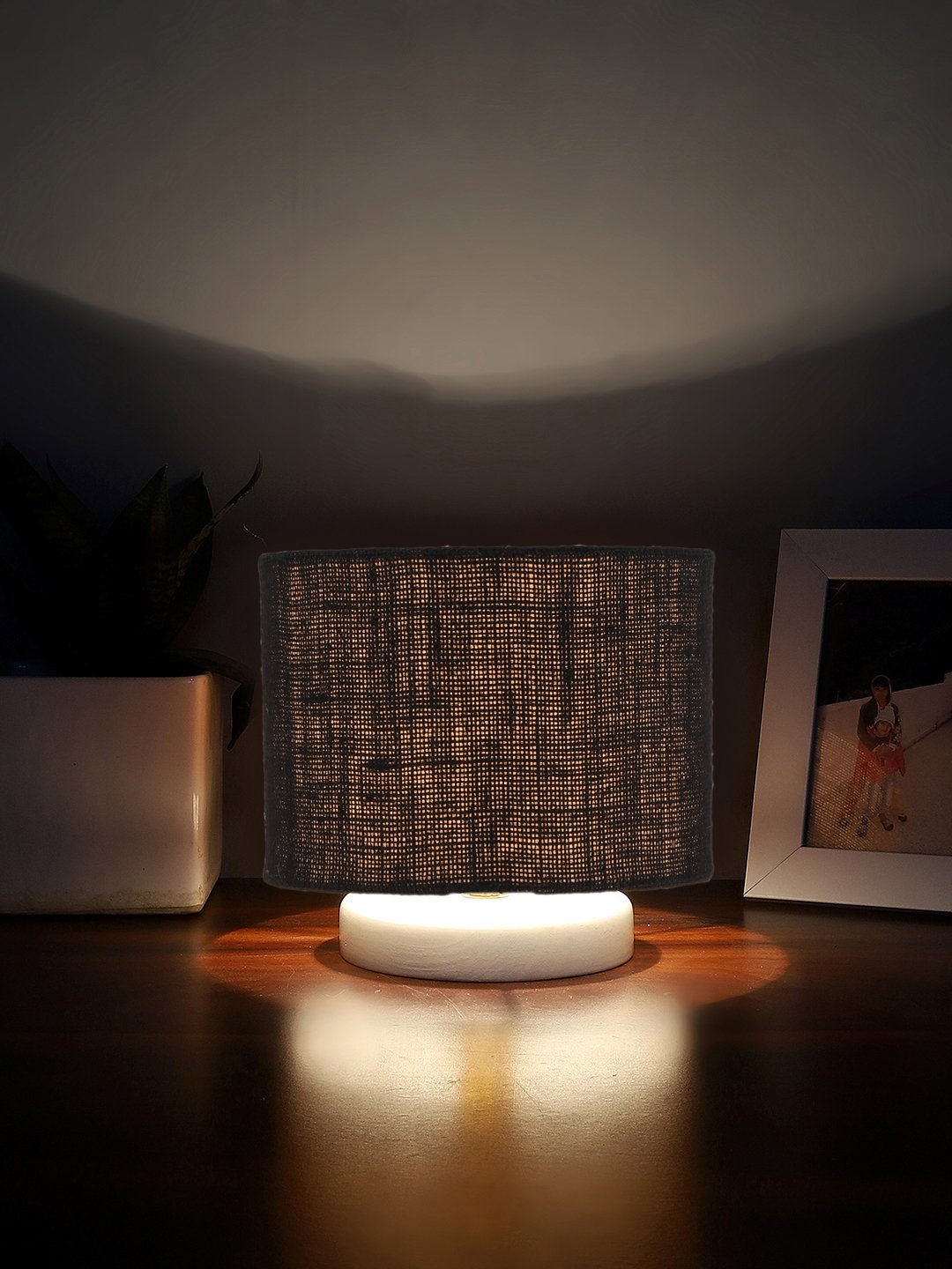 Ambika Home Opulent Black Jute Lamp Shade | Premium Essence Collection for Table Lamp, Floor Lamp, Hotel, Caf? & Home D?cor - Image 2