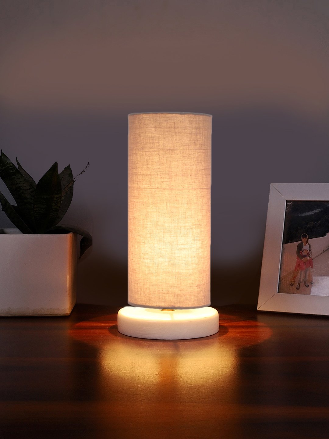Ambika Home Classic Grey Cotton Lamp Shade | Premium Studio Collection for Table Lamp, Floor Lamp, Hotel, Caf? & Home D?cor - Image 3