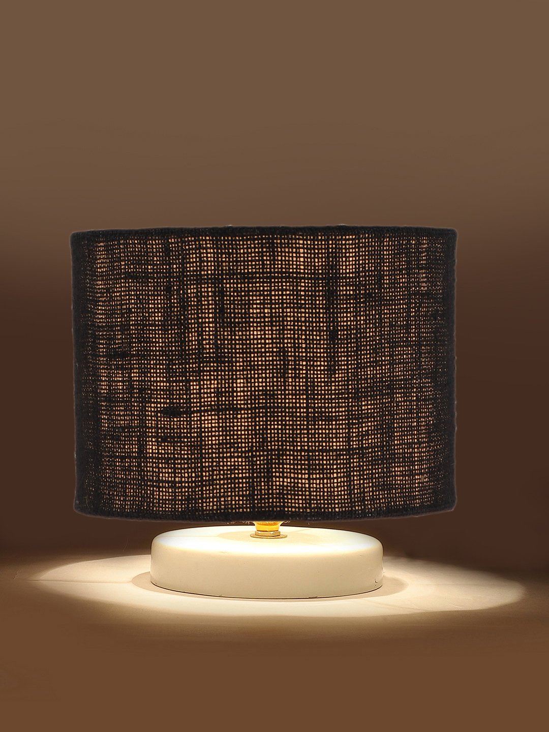 Ambika Home Opulent Black Jute Lamp Shade | Premium Essence Collection for Table Lamp, Floor Lamp, Hotel, Caf? & Home D?cor - Image 3