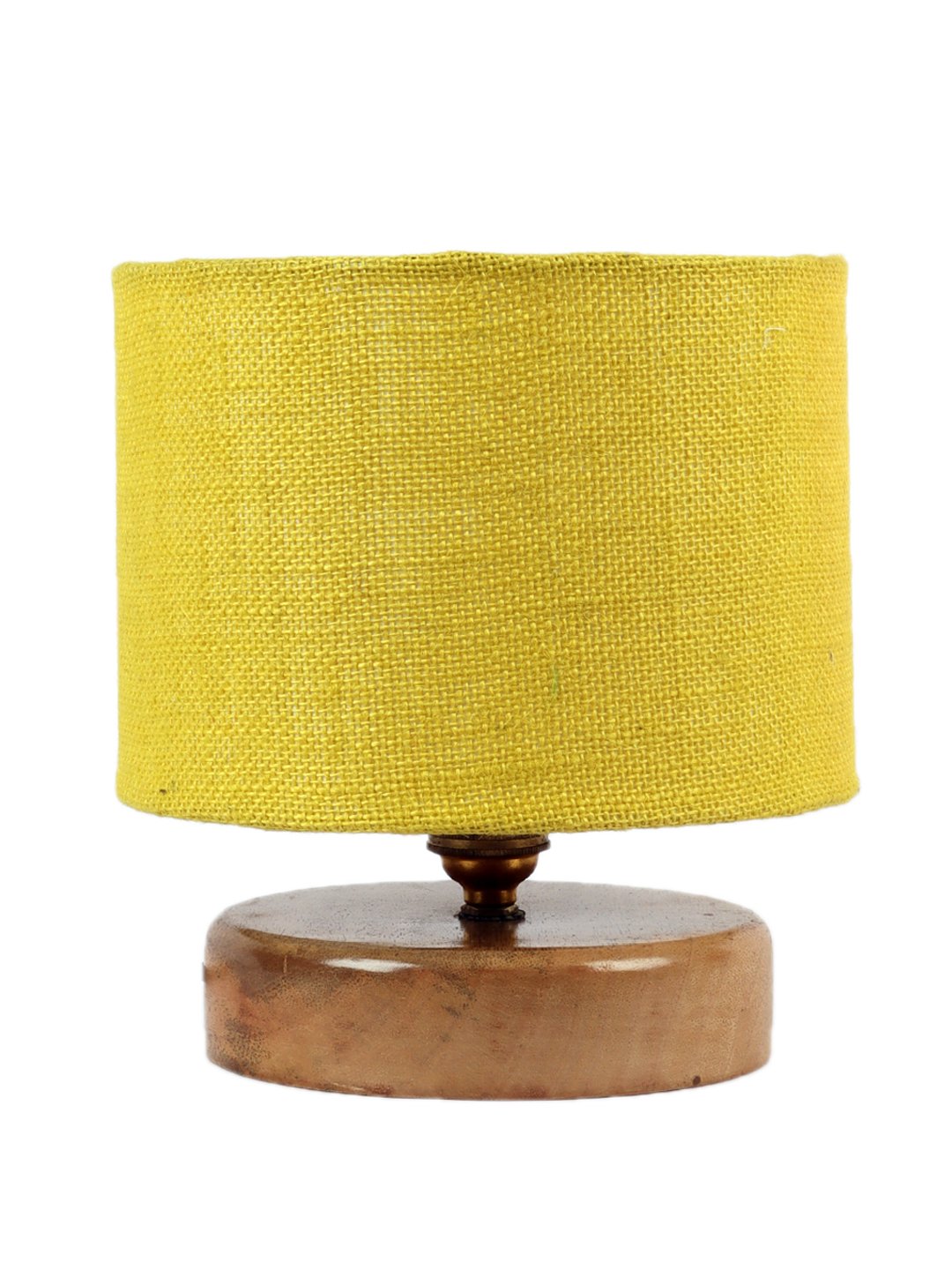 Ambika Home Elara Collection Yellow Gola Table Lamp with Wooden Base | Premium Decorative Bedside Lamp for Bedroom, Living Room, Hall, Hotel, Café, Restaurant & Office | E27 Compatible - Image 4