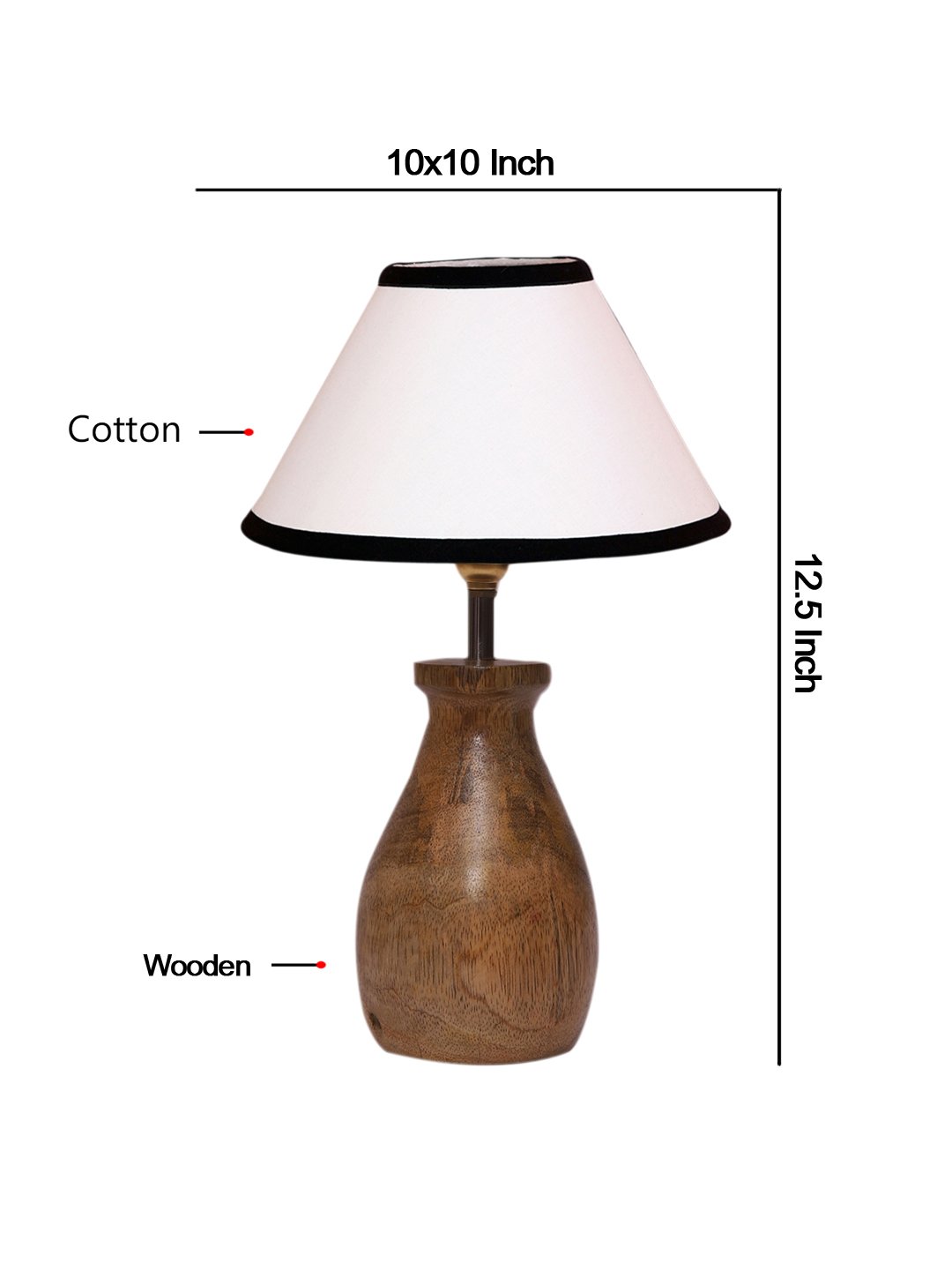 Ambika Home Celeste Collection Multicolor Shade Table Lamp | Premium Decorative Bedside Lamp for Bedroom, Living Room, Hall, Hotel, Café, Restaurant, Office & Study Room | E27 Compatible - Image 4