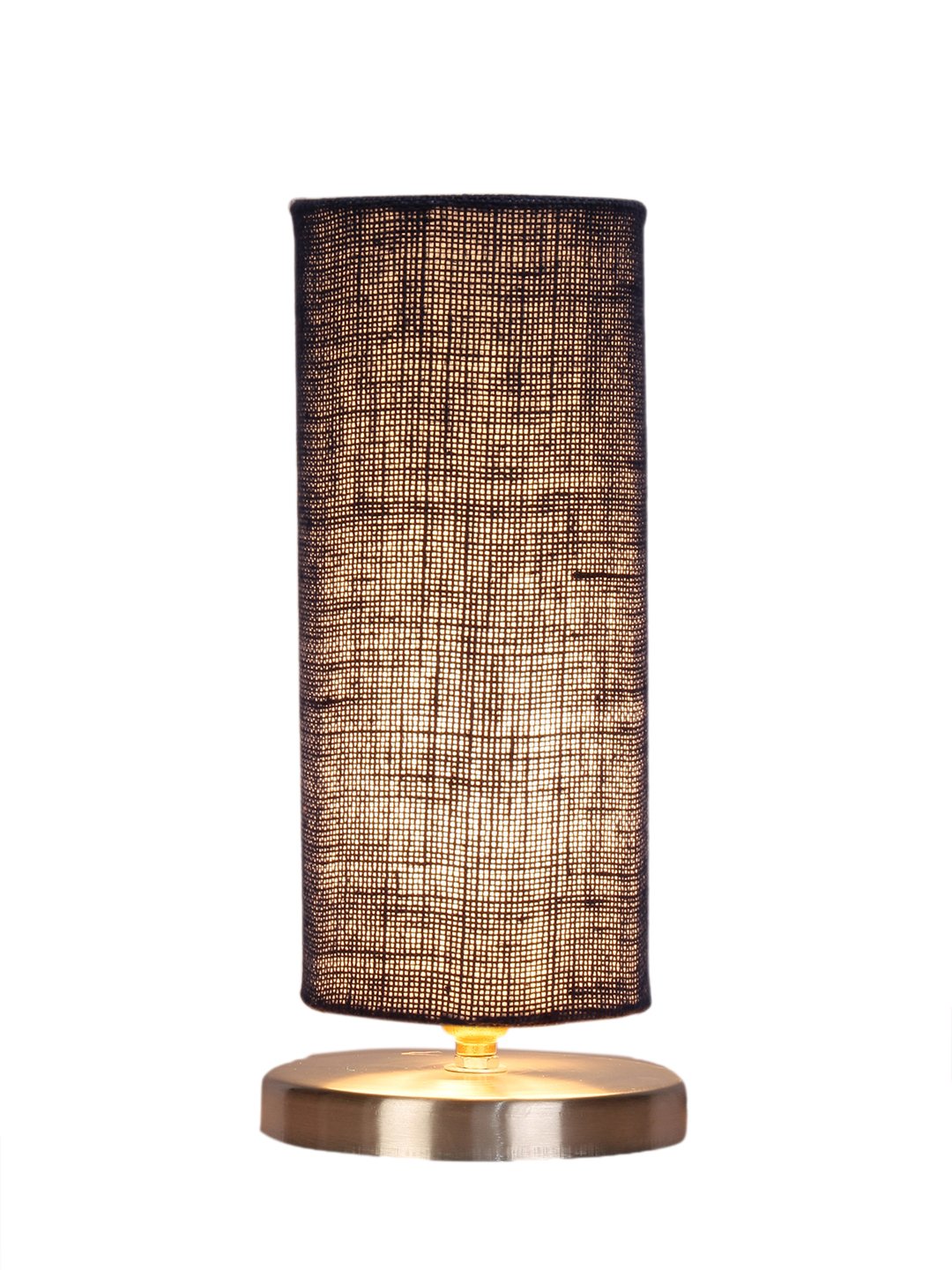 Ambika Home Blue Jute table lamp with Steel Base -12 - Image 4