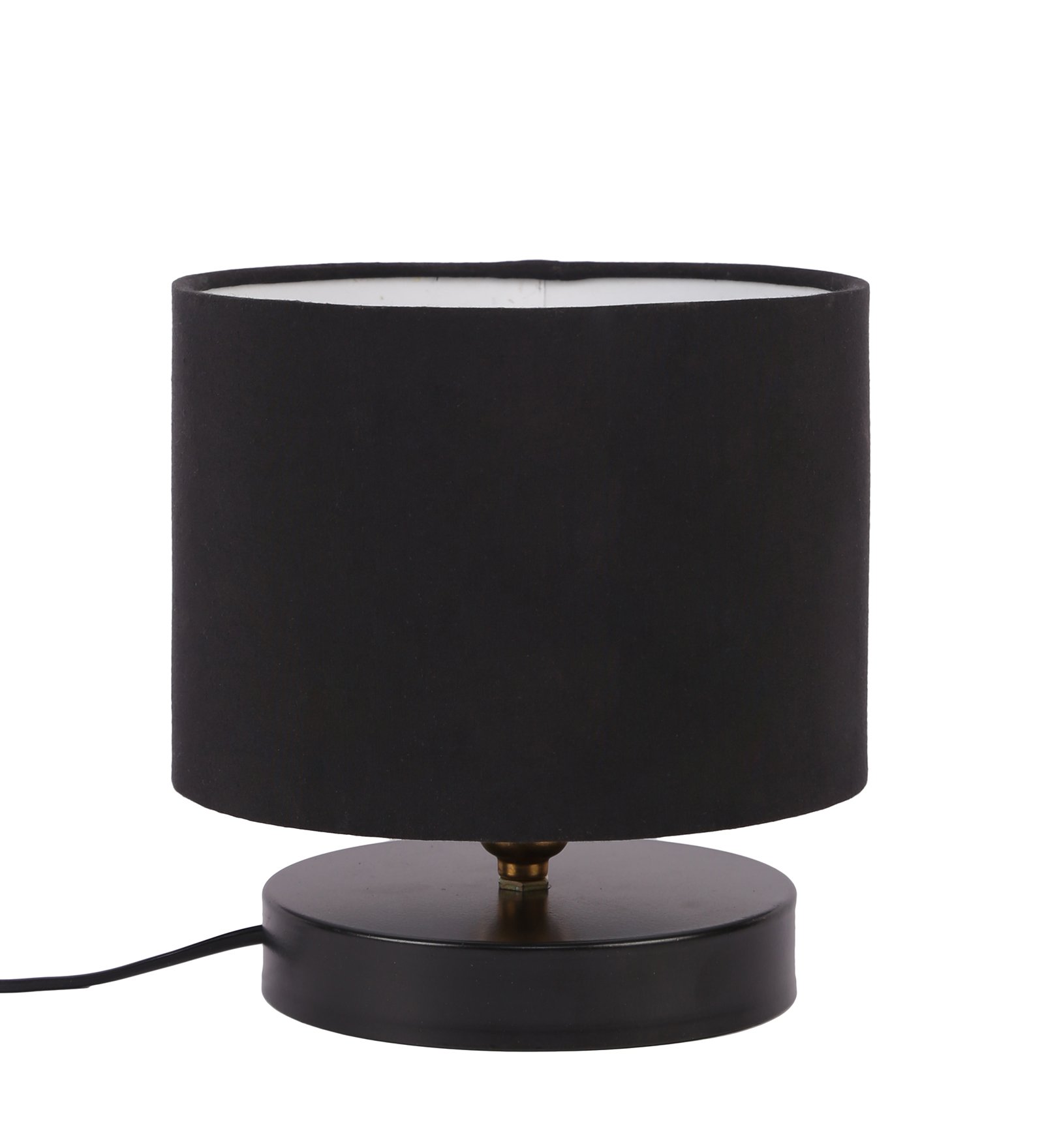 Ambika Home Bohemia Collection Black Gola Table Lamp with Wooden Base | Premium Decorative Bedside Lamp for Bedroom, Living Room, Hall, Hotel, Café, Restaurant & Office | E27 Compatible - Image 5