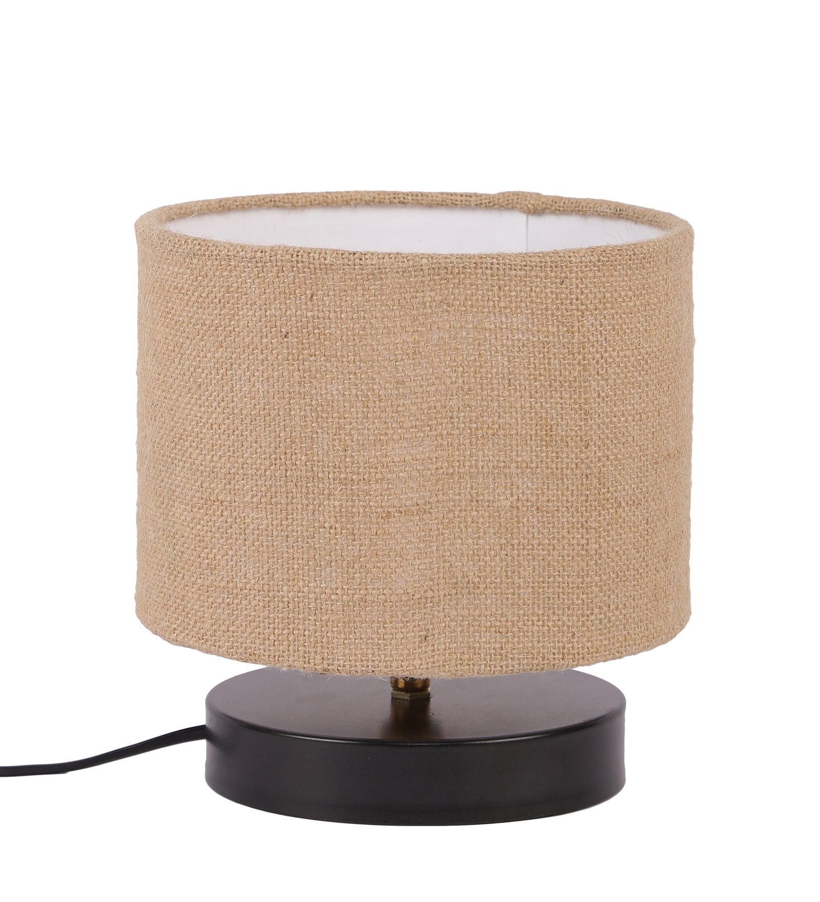 Ambika Home Solara Collection Beige Gola Table Lamp with Wooden Base | Premium Decorative Bedside Lamp for Bedroom, Living Room, Hall, Hotel, Café, Restaurant & Office | E27 Compatible - Image 4