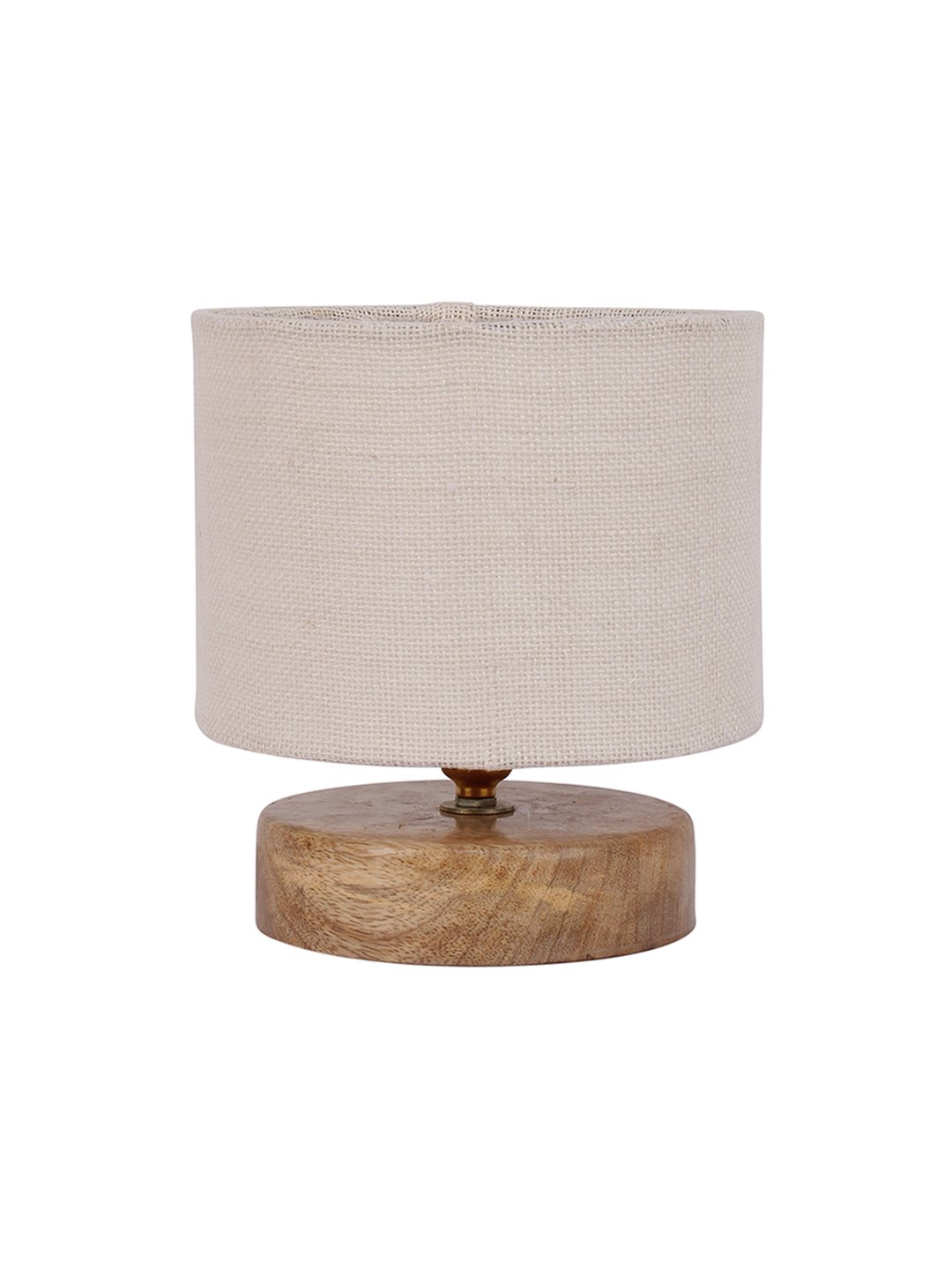 Ambika Home Elara Collection White Gola Table Lamp with Wooden Base | Premium Decorative Bedside Lamp for Bedroom, Living Room, Hall, Hotel, Café, Restaurant & Office | E27 Compatible - Image 5