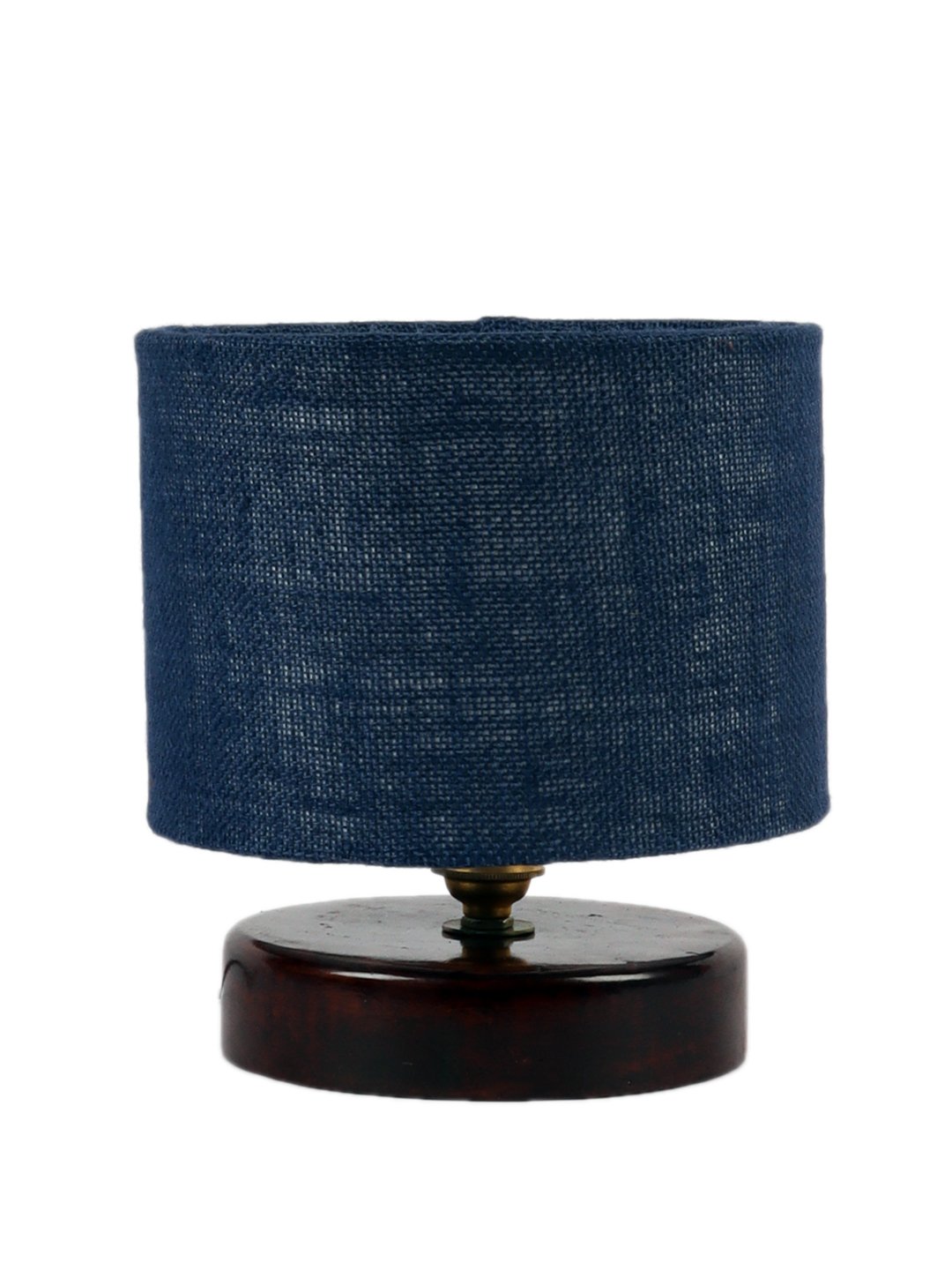 Ambika Home Solara Collection Blue Gola Table Lamp with Wooden Base | Premium Decorative Bedside Lamp for Bedroom, Living Room, Hall, Hotel, Café, Restaurant & Office | E27 Compatible - Image 5