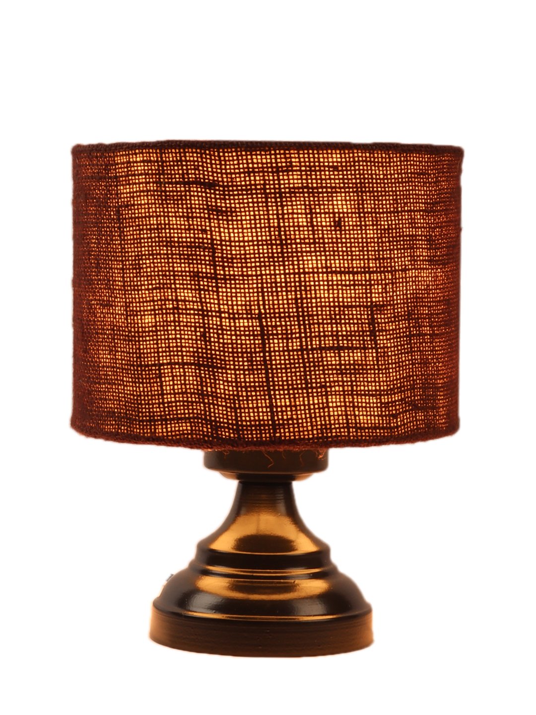 Ambika Home Artisan Collection Brown Gola Table Lamp with Iron Base Powder Coated | Premium Decorative Bedside Lamp for Bedroom, Living Room, Hall, Hotel, Café, Restaurant & Office | E27 Compatible - Image 5