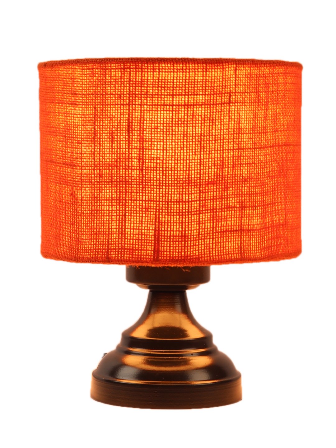 Ambika Home Aurora Collection Orange Gola Table Lamp with Iron Base Powder Coated | Premium Decorative Bedside Lamp for Bedroom, Living Room, Hall, Hotel, Café, Restaurant & Office | E27 Compatible - Image 5