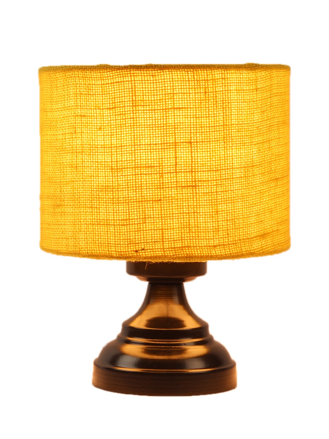 Ambika Home Lumina Collection Yellow Gola Table Lamp with Iron Base Powder Coated | Premium Decorative Bedside Lamp for Bedroom, Living Room, Hall, Hotel, Café, Restaurant & Office | E27 Compatible - Image 5