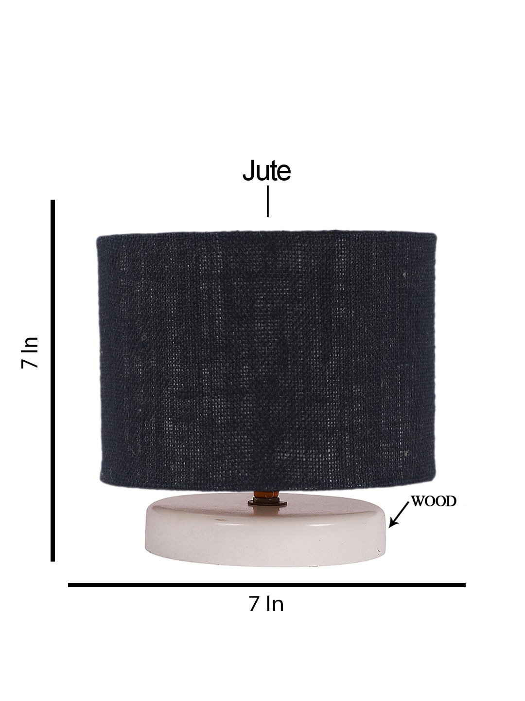 Ambika Home Opulent Black Jute Lamp Shade | Premium Essence Collection for Table Lamp, Floor Lamp, Hotel, Caf? & Home D?cor - Image 5