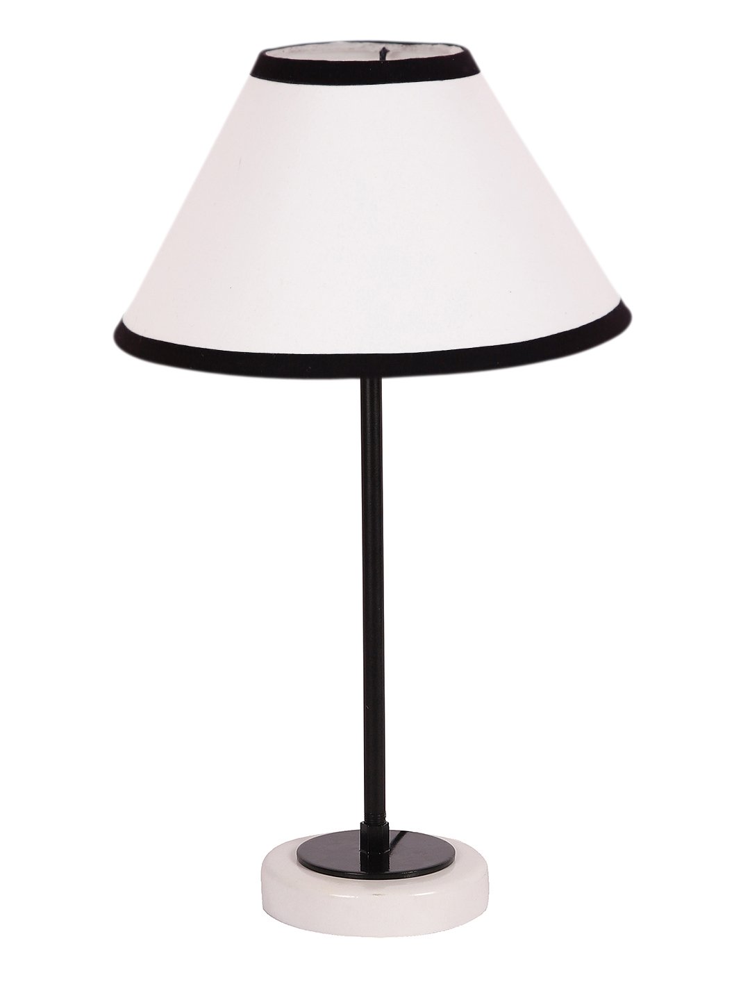 Ambika Home Wooden Table Lamp with Beige Jute Shade | Bedside Lamp for Bedroom, Living Room, Hotel & Cafe | RK51 - Image 5