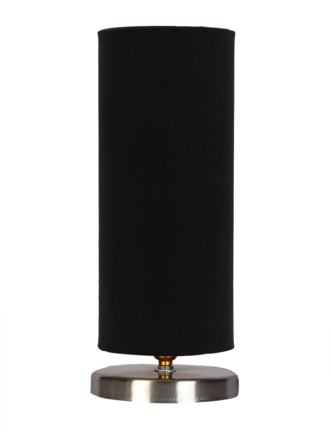 Ambika Home Black cotton table lamp with Steel Base -2 - Image 6