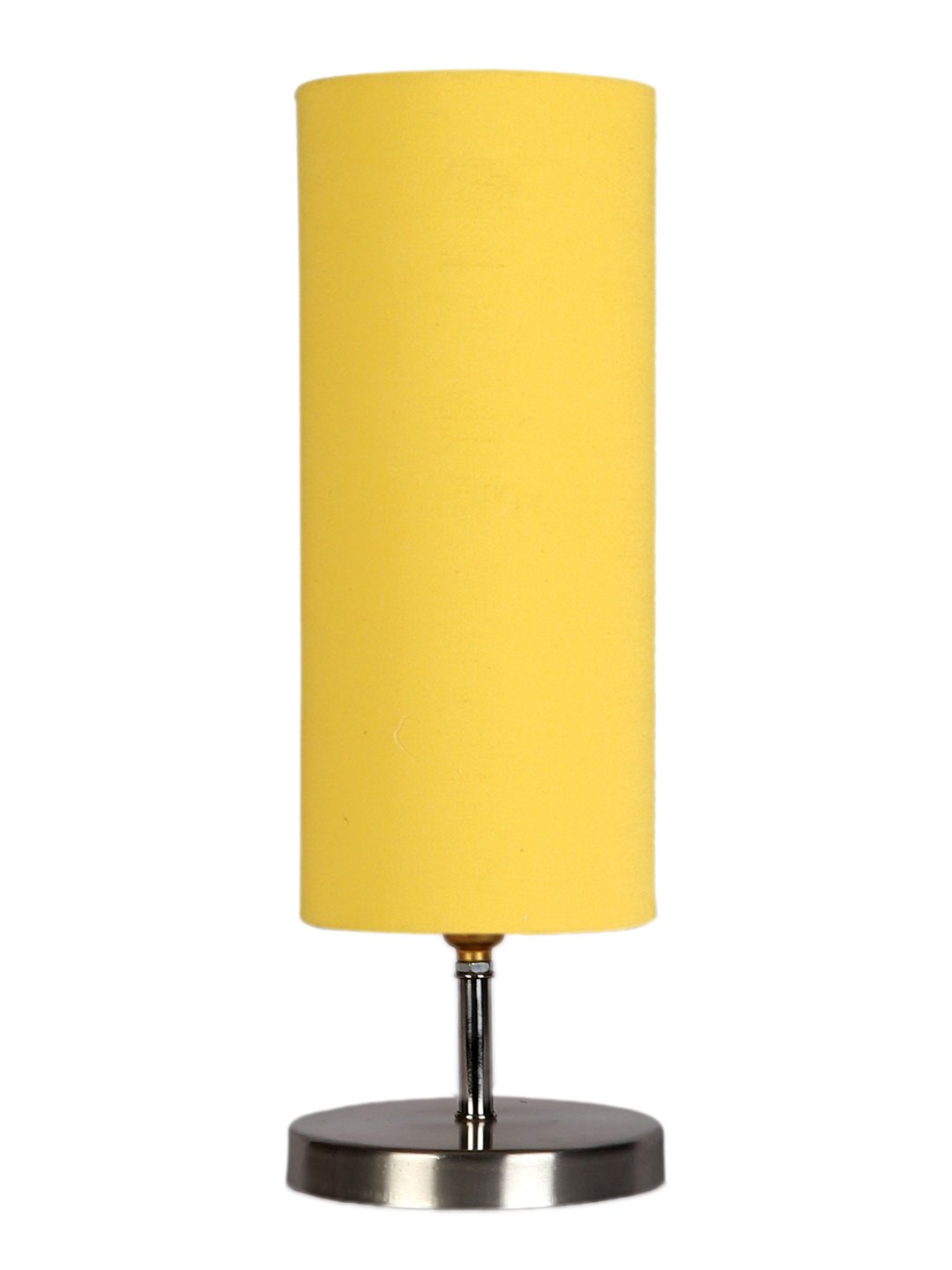 Ambika Home Yellow cotton table lamp with Steel Base -44 - Image 5