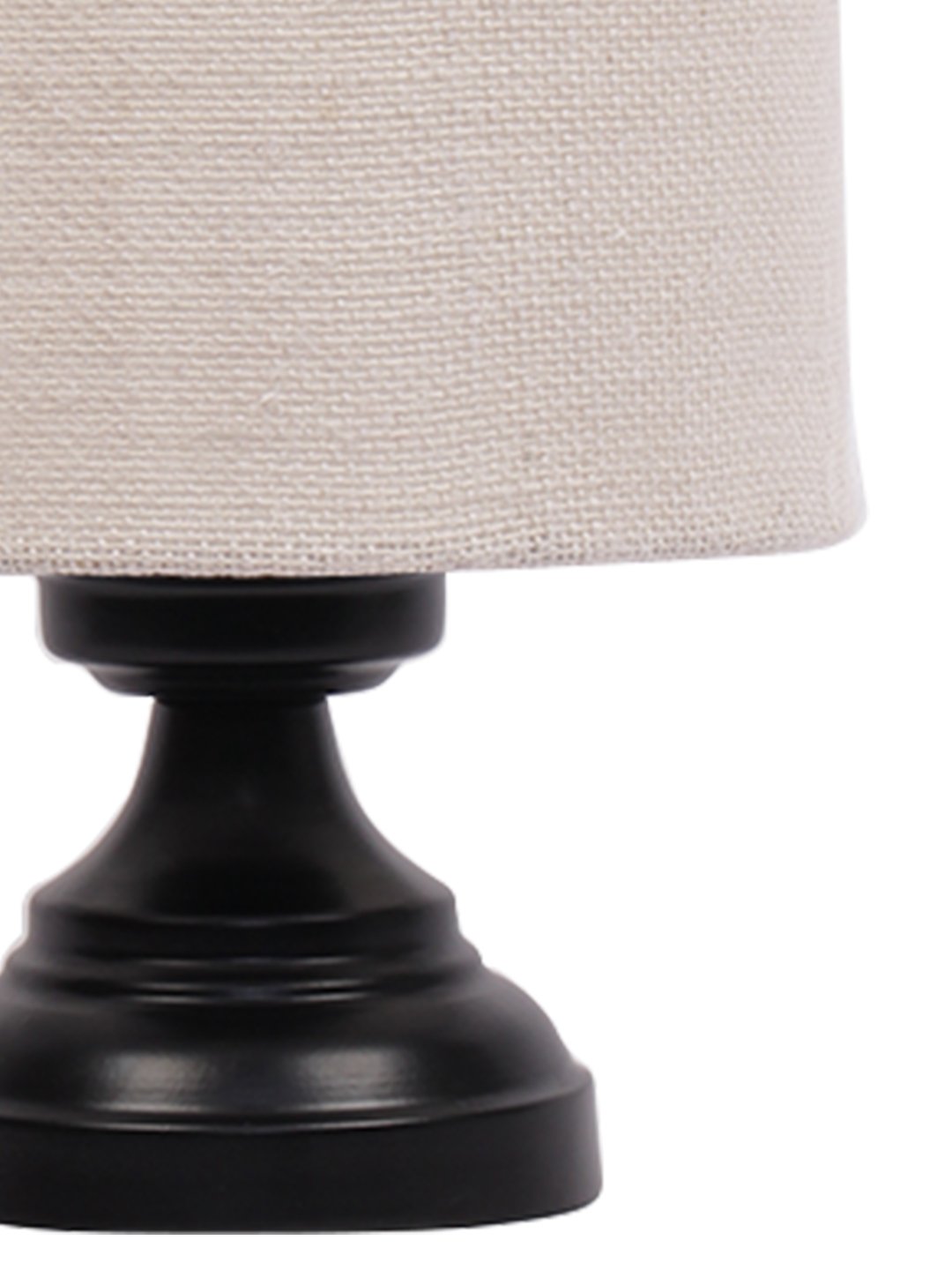 Ambika Home Lumina Collection White Gola Table Lamp with Iron Base Powder Coated | Premium Decorative Bedside Lamp for Bedroom, Living Room, Hall, Hotel, Café, Restaurant & Office | E27 Compatible - Image 6