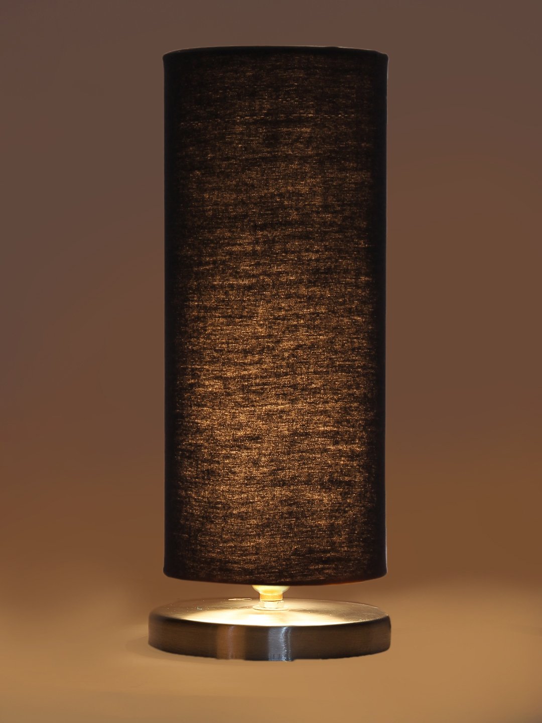 Ambika Home Black cotton table lamp with Steel Base -2 - Image 7
