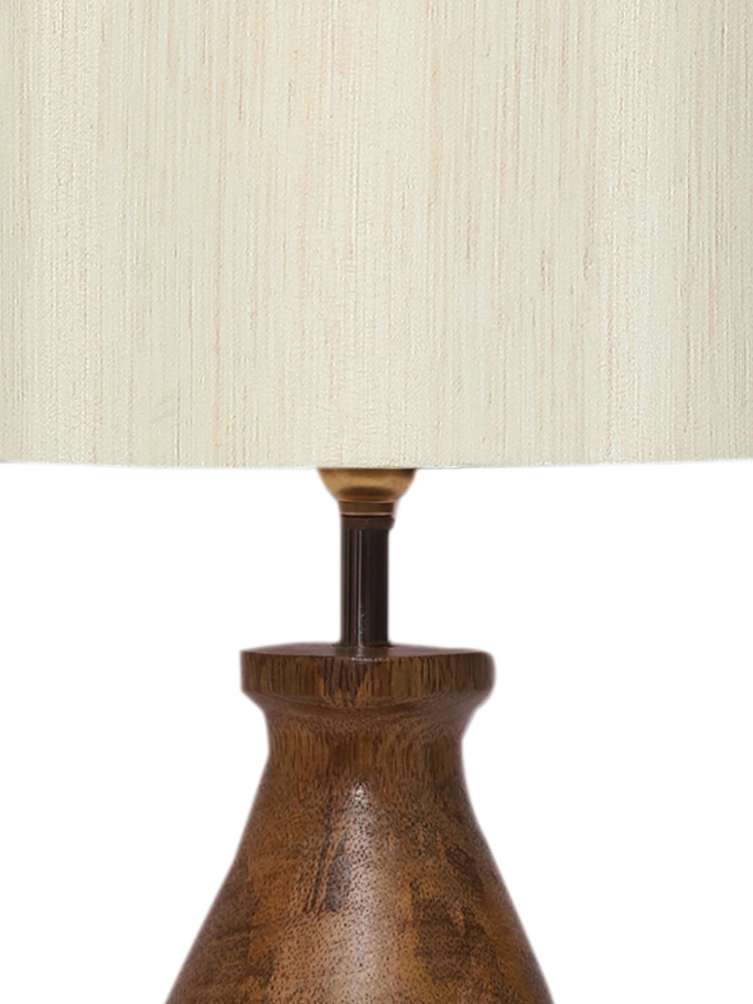Ambika Home Bohemia Collection off-white Shade Table Lamp | Premium Decorative Bedside Lamp for Bedroom, Living Room, Hall, Hotel, Café, Restaurant, Office & Study Room | E27 Compatible - Image 6